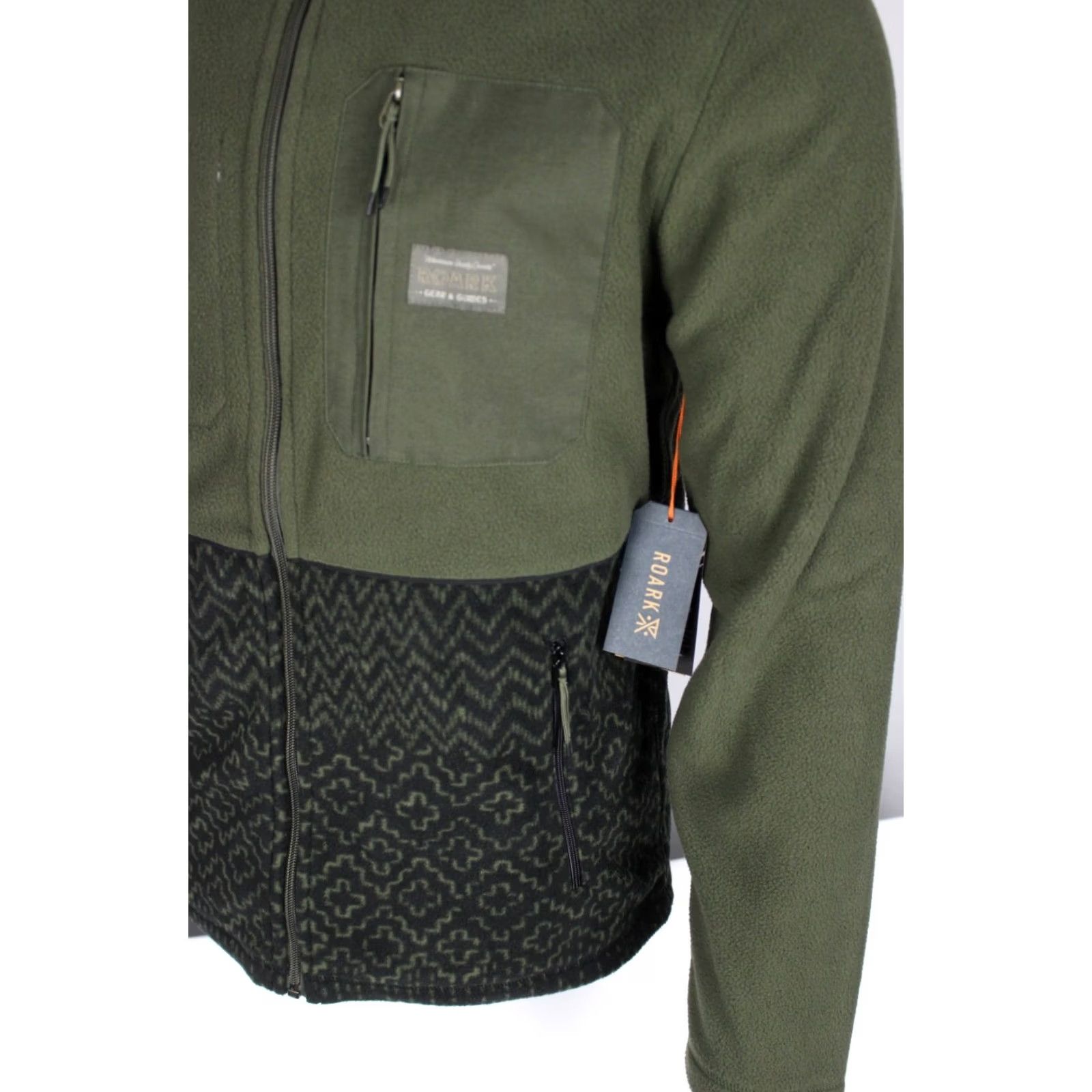 Roark Roark Men's Landfall Fleece Pullover M Medium Military Sashiko RF277 Jacket Size US M / EU 48-50 / 2 - 3 Thumbnail