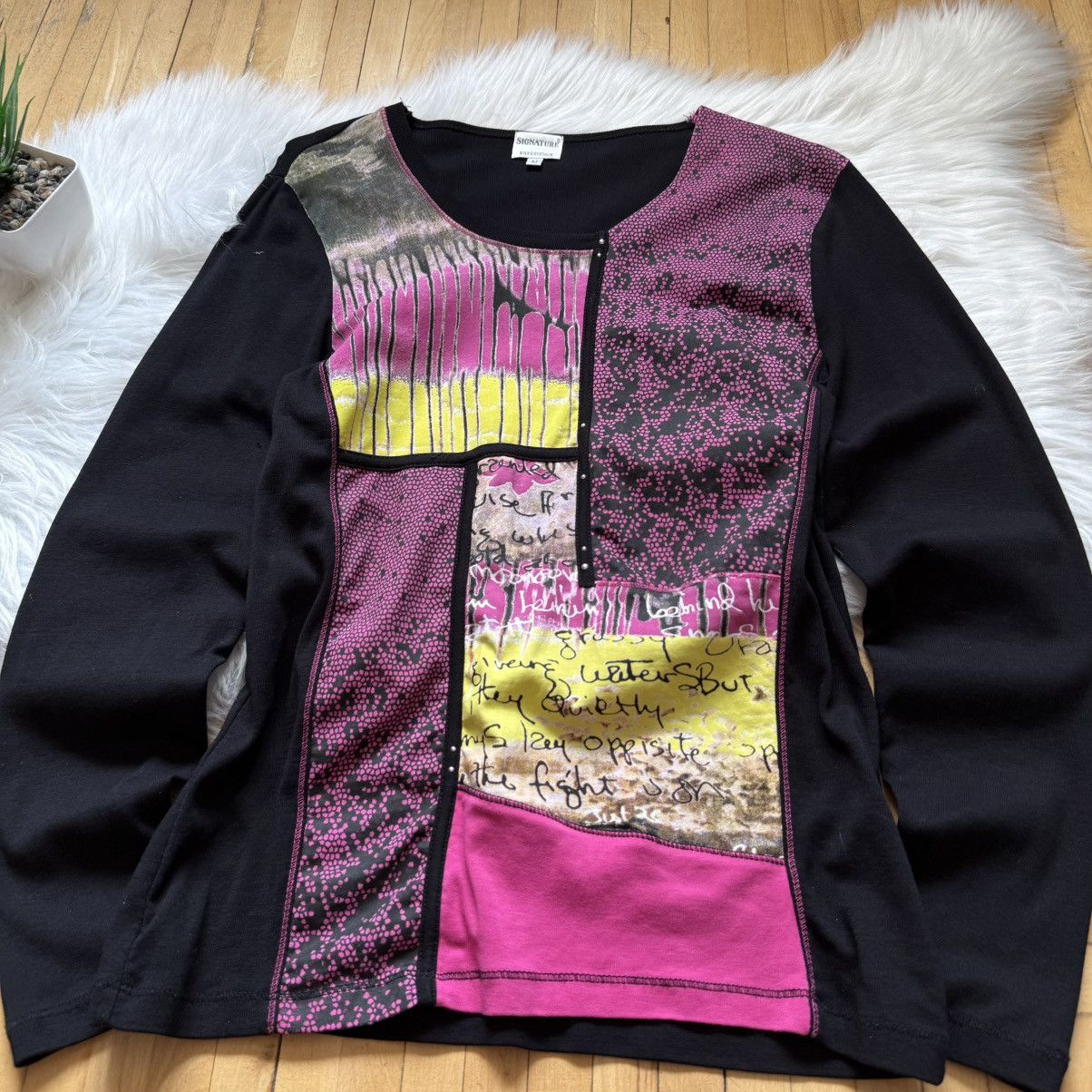 Hysteric Glamour 📌 VTG Signature JPG Vibe Top Long Sleeve Cop Copine style Size M / US 6-8 / IT 42-44 - 6 Thumbnail