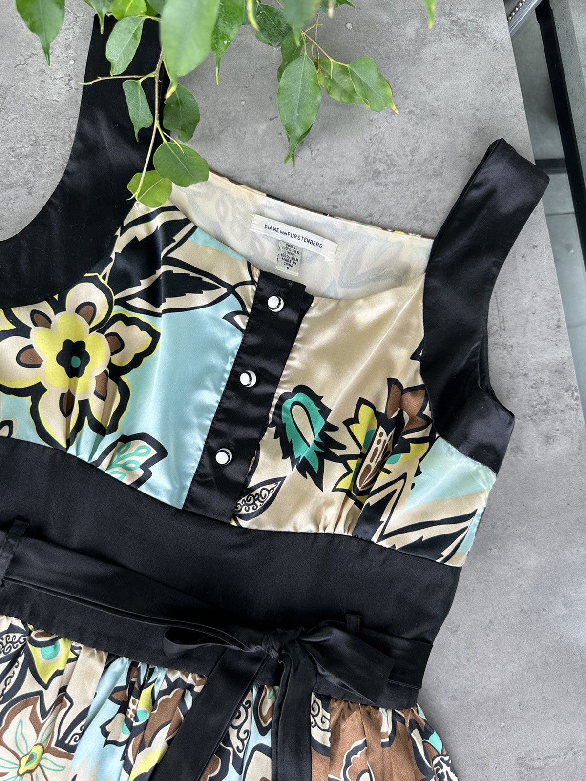 Diane von Furstenberg Diane Von Furstenberg Silk Multicolor Dress Size S / US 4 / IT 40 - 4 Thumbnail