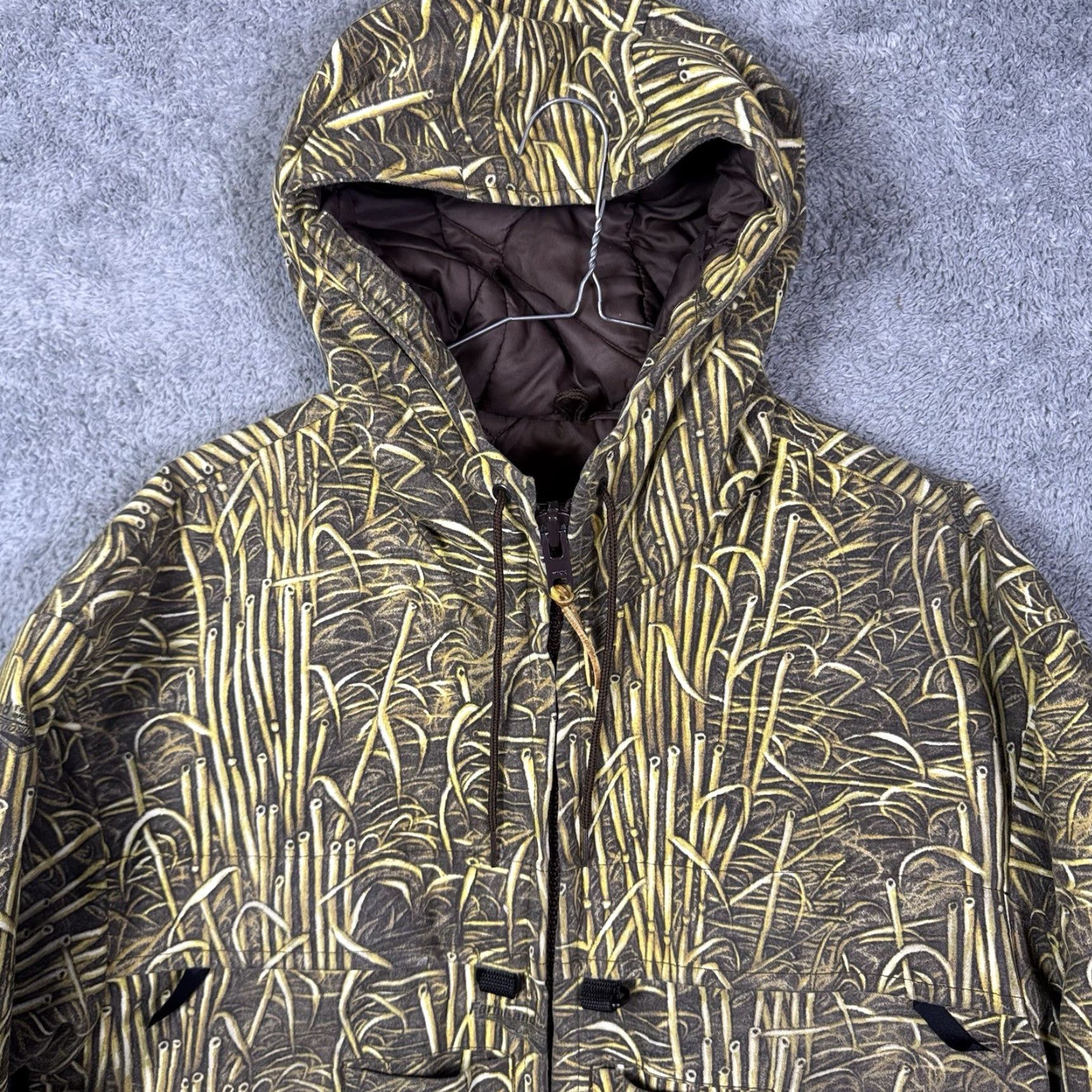 Vintage VINTAGE Clark Outdoor Farmland Camouflage Jacket Mens M Hooded Parka Full Zip Quilted 90s USA Workwear Hunting Size US M / EU 48-50 / 2 - 4 Thumbnail