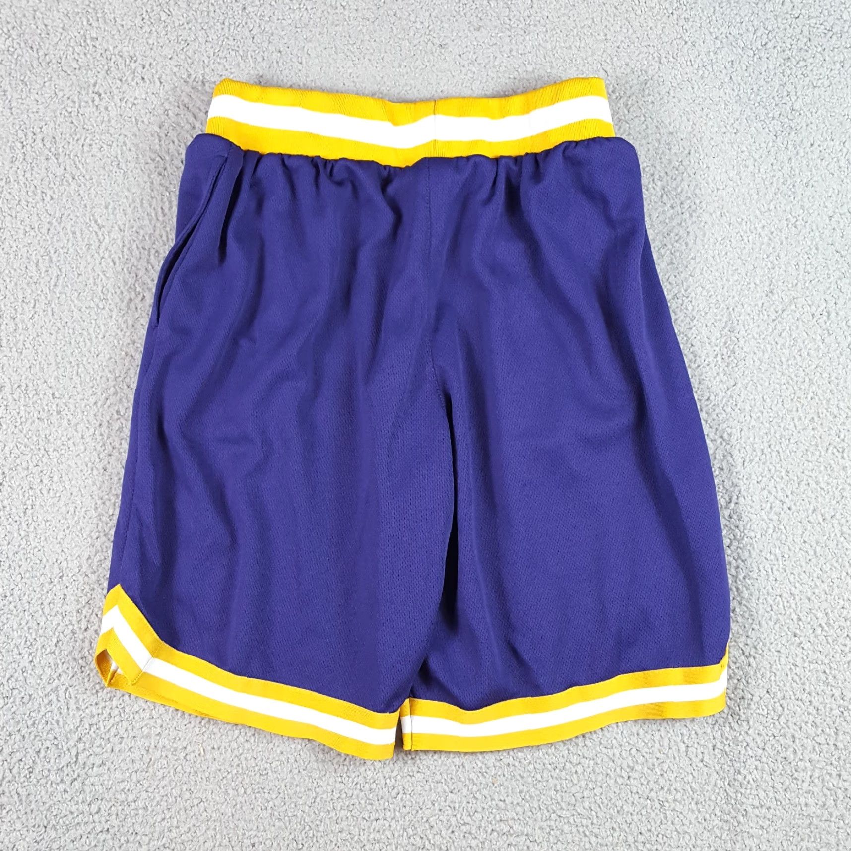 NBA VINTAGE NBA Phoenix Suns Devin Booker Basketball Shorts Mens M Purple Yellow Size US 31 - 8 Thumbnail