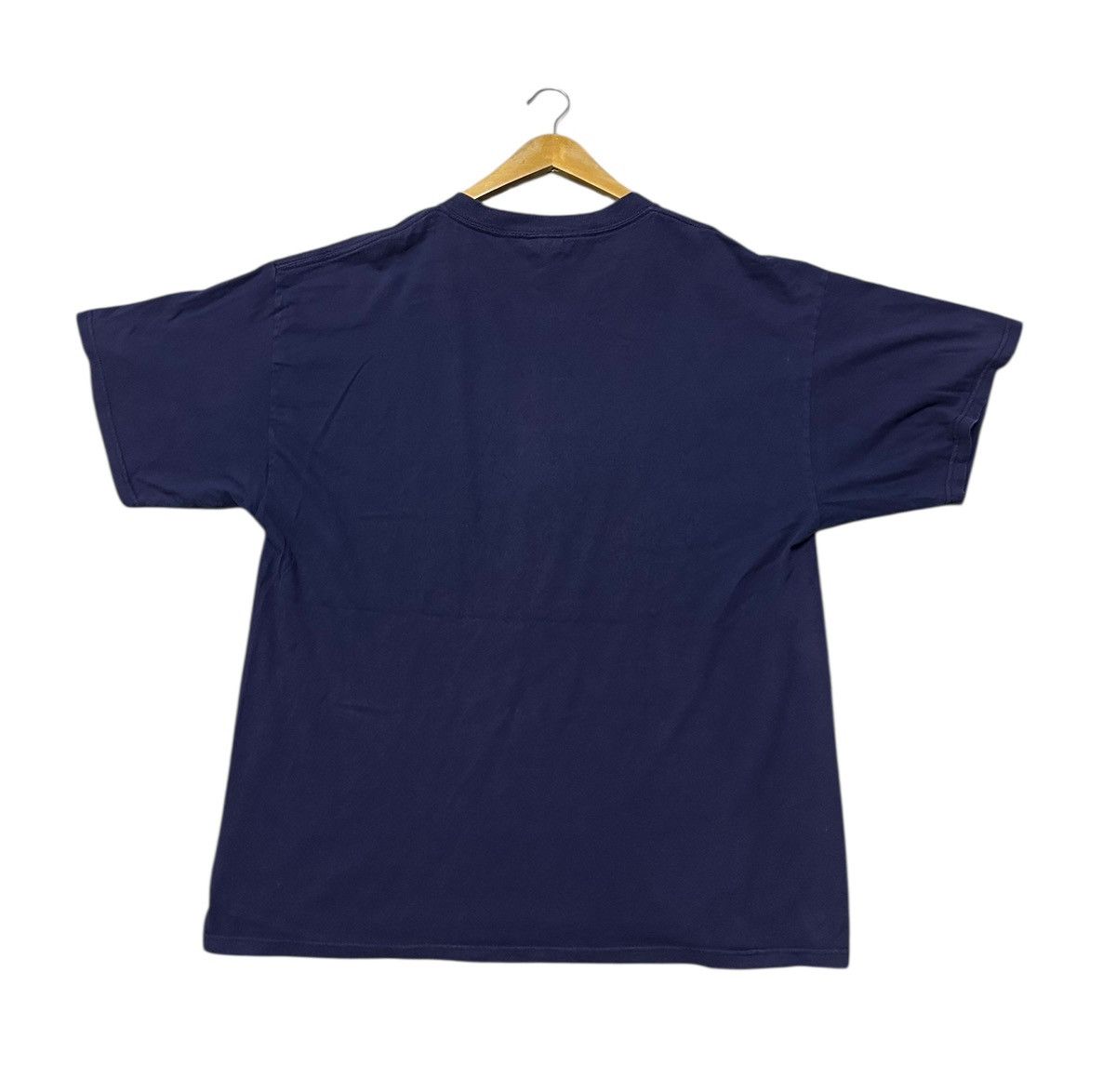 Nike vintage 90's Nike Big Swoosh Sportswear t-shirt in navy blue Size US XL / EU 56 / 4 - 5 Thumbnail