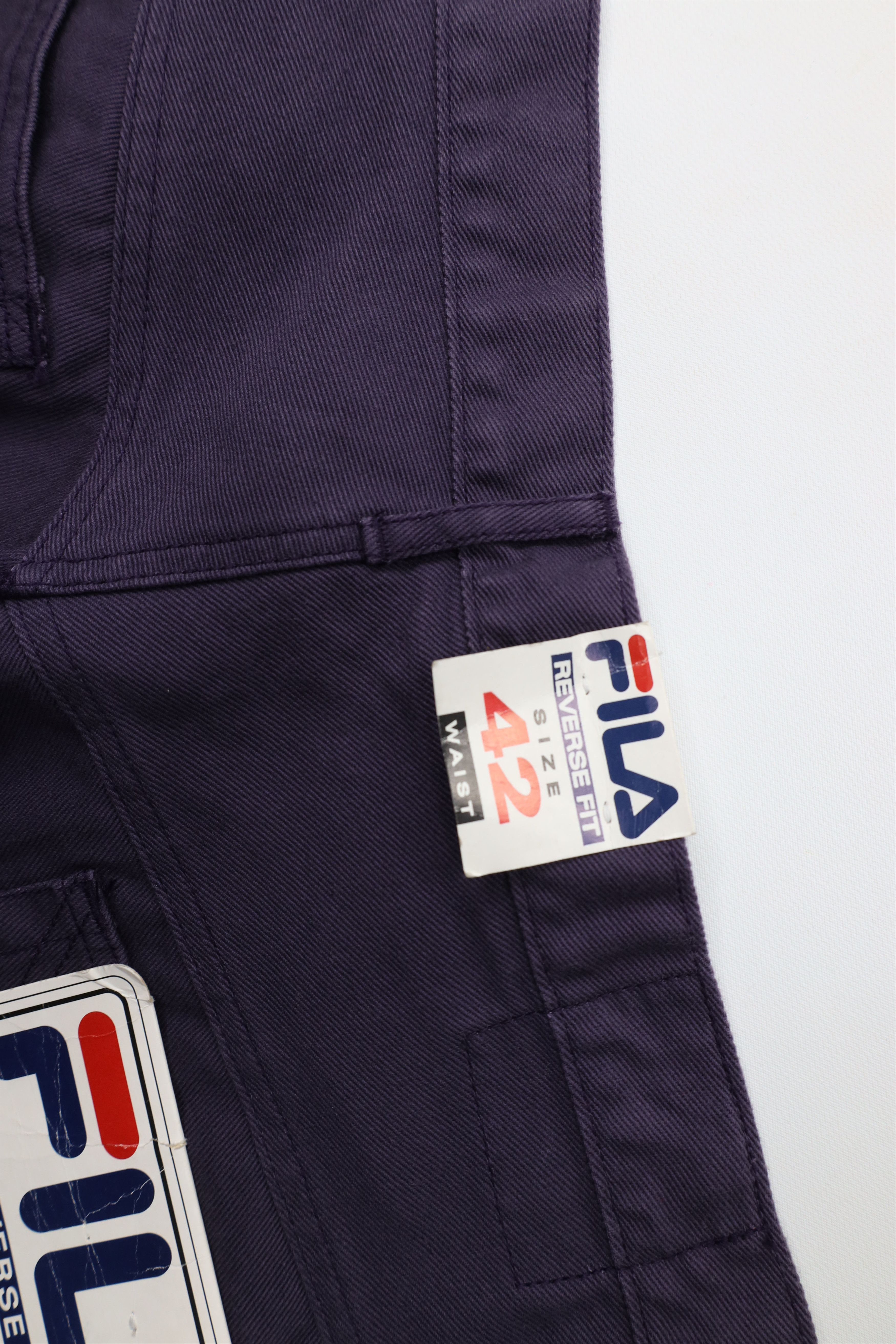 Fila Deadstock Vintage 90s Fila Baggy Fit Skateboard Jeans Purple Size US 42 / EU 58 - 15 Thumbnail