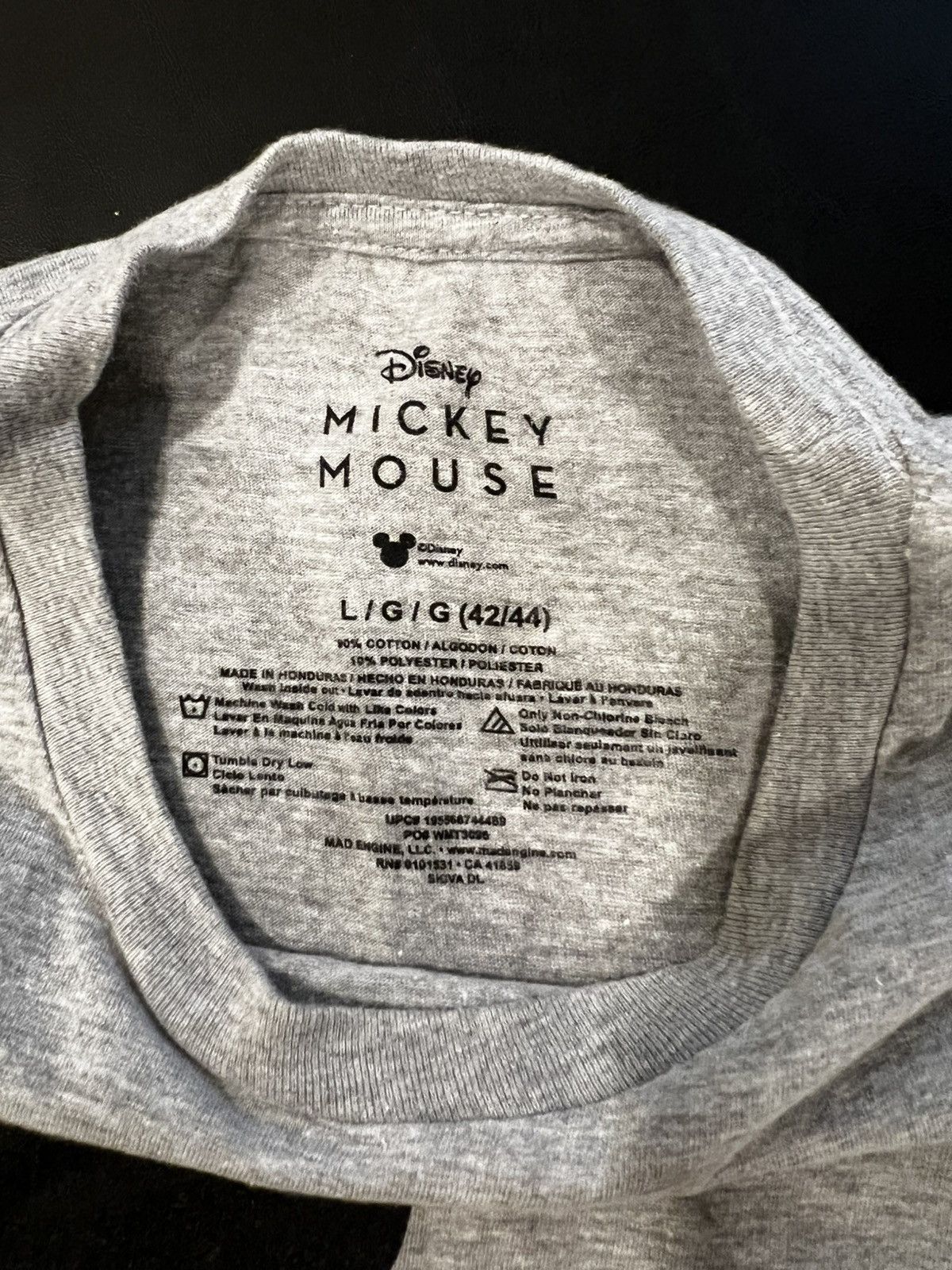 Disney × Vintage Vintage Disney Grey T-Shirt Size US L / EU 52-54 / 3 - 3 Thumbnail