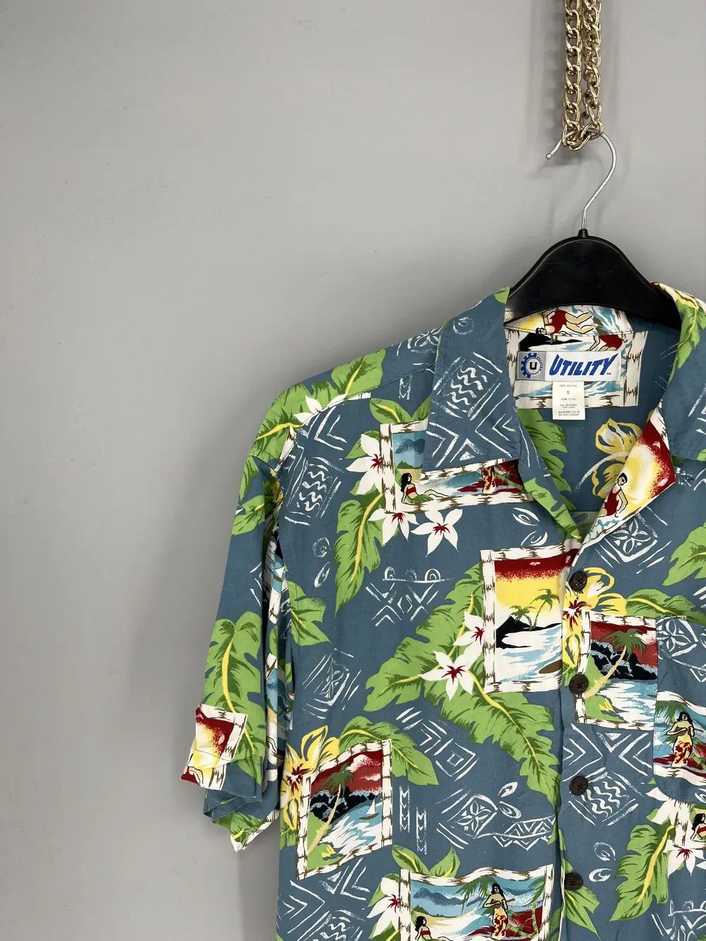 Vintage Vintage Y2K Art Streetwear Hawaiian Travis Scott style Size US M / EU 48-50 / 2 - 5 Thumbnail