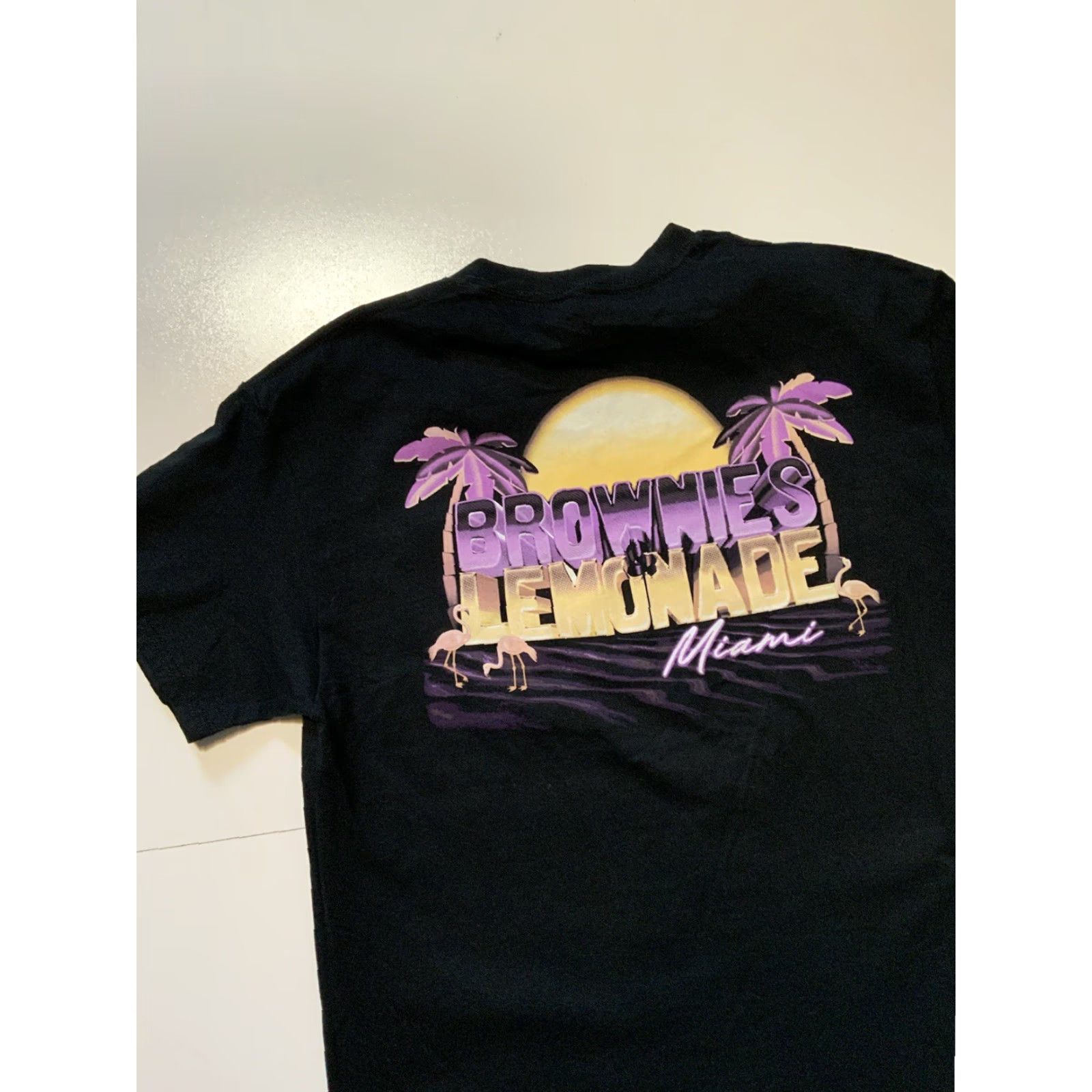 Warehouse Brownies And Lemonade Miami Warehouse Party House Electronic Dance T-Shirt Sz. M Mens Black 42 Chest 29 Length Size US M / EU 48-50 / 2 - 4 Thumbnail