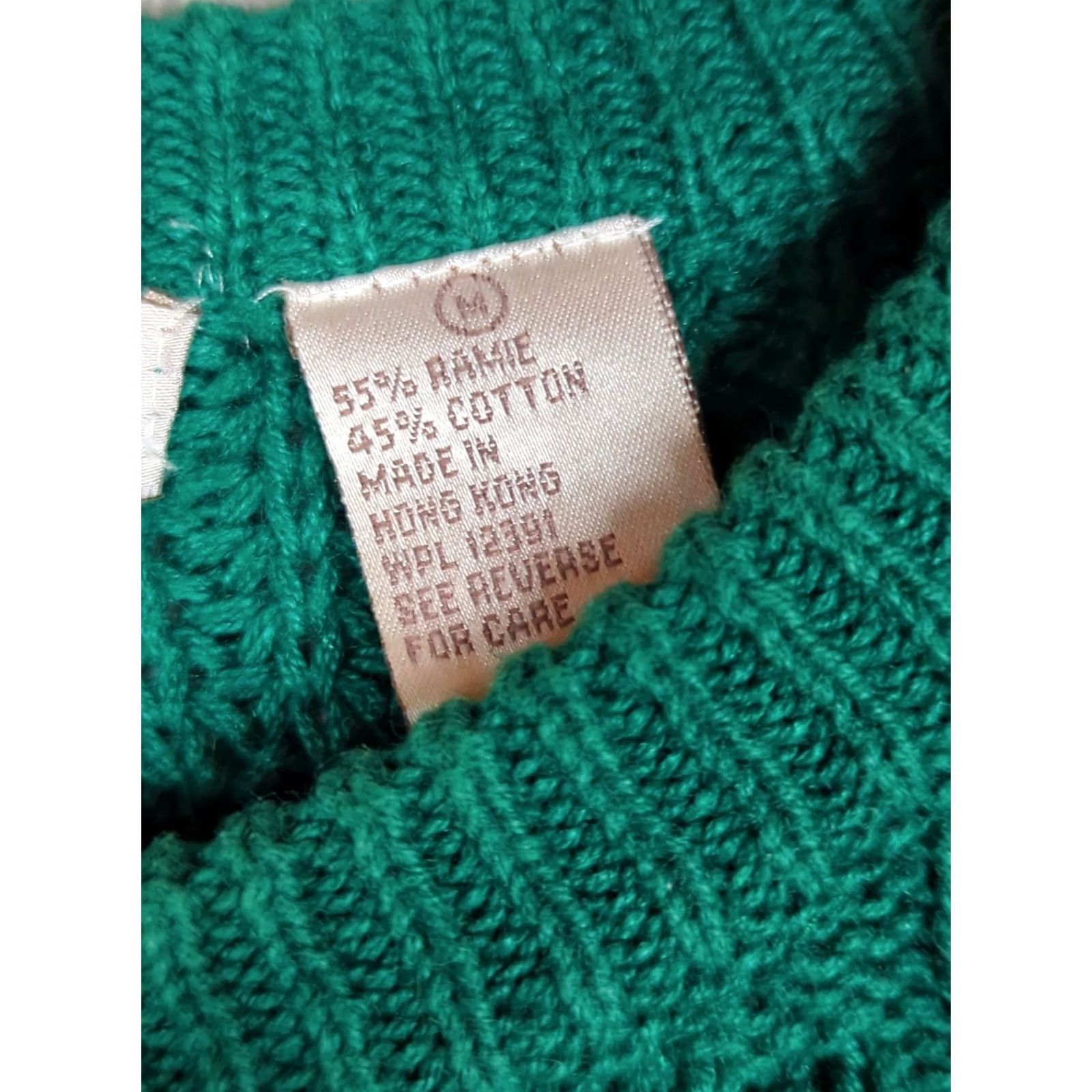 Vintage VINTAGE Northern Isles Sweater Mens M Geometric Knit Crew Neck Green Pullover Regular Fit All Seasons Size US M / EU 48-50 / 2 - 2 Thumbnail