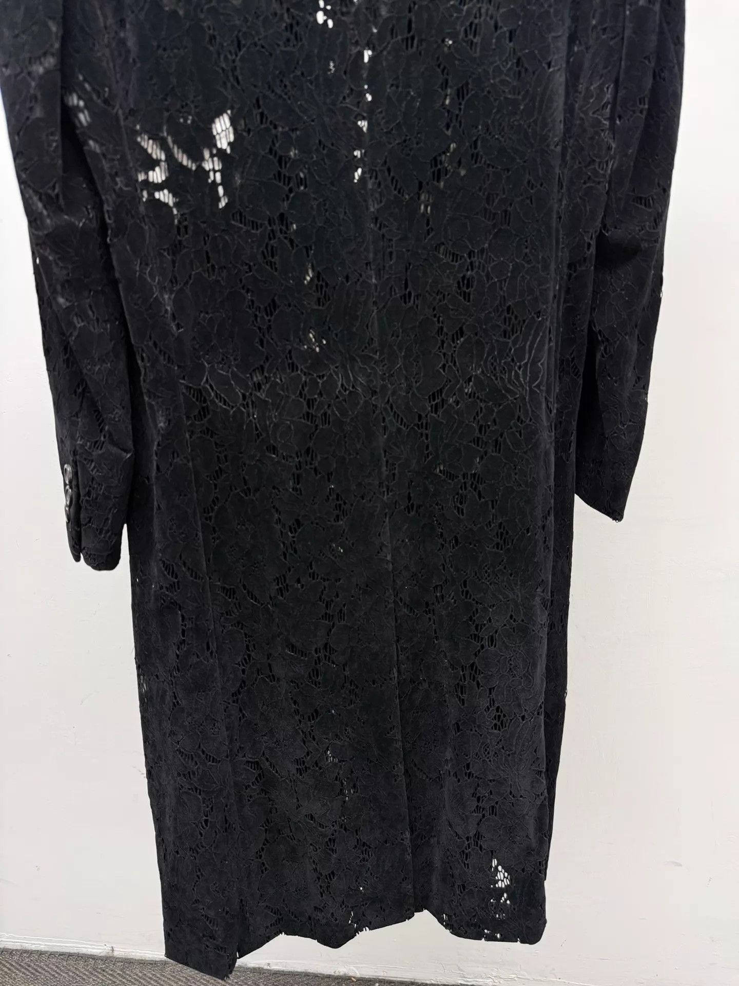 Comme des Garcons Comme des Garçons Black Lace Long Coat S Size S / US 4 / IT 40 - 8 Thumbnail