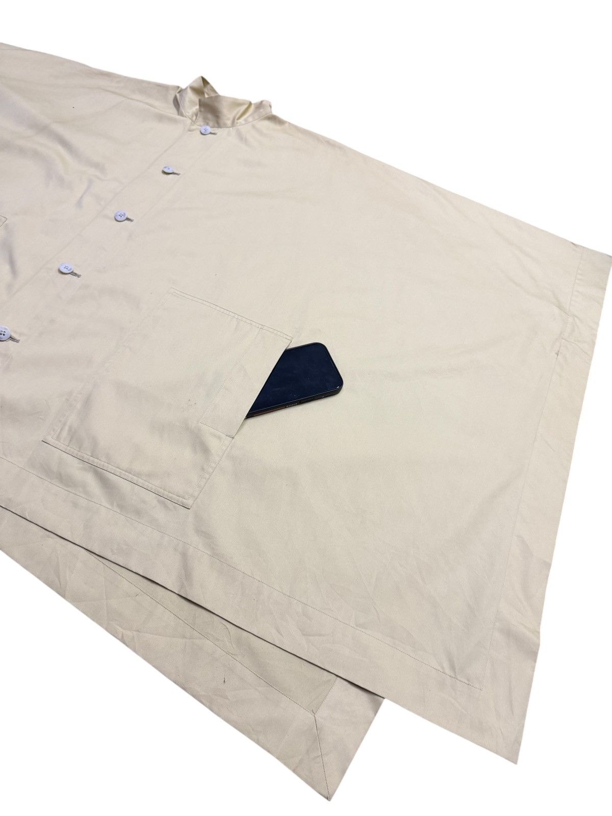 Issey Miyake Vintage 80s Plantation by Issey Miyake Cotton Poncho Wide Size US M / EU 48-50 / 2 - 2 Thumbnail