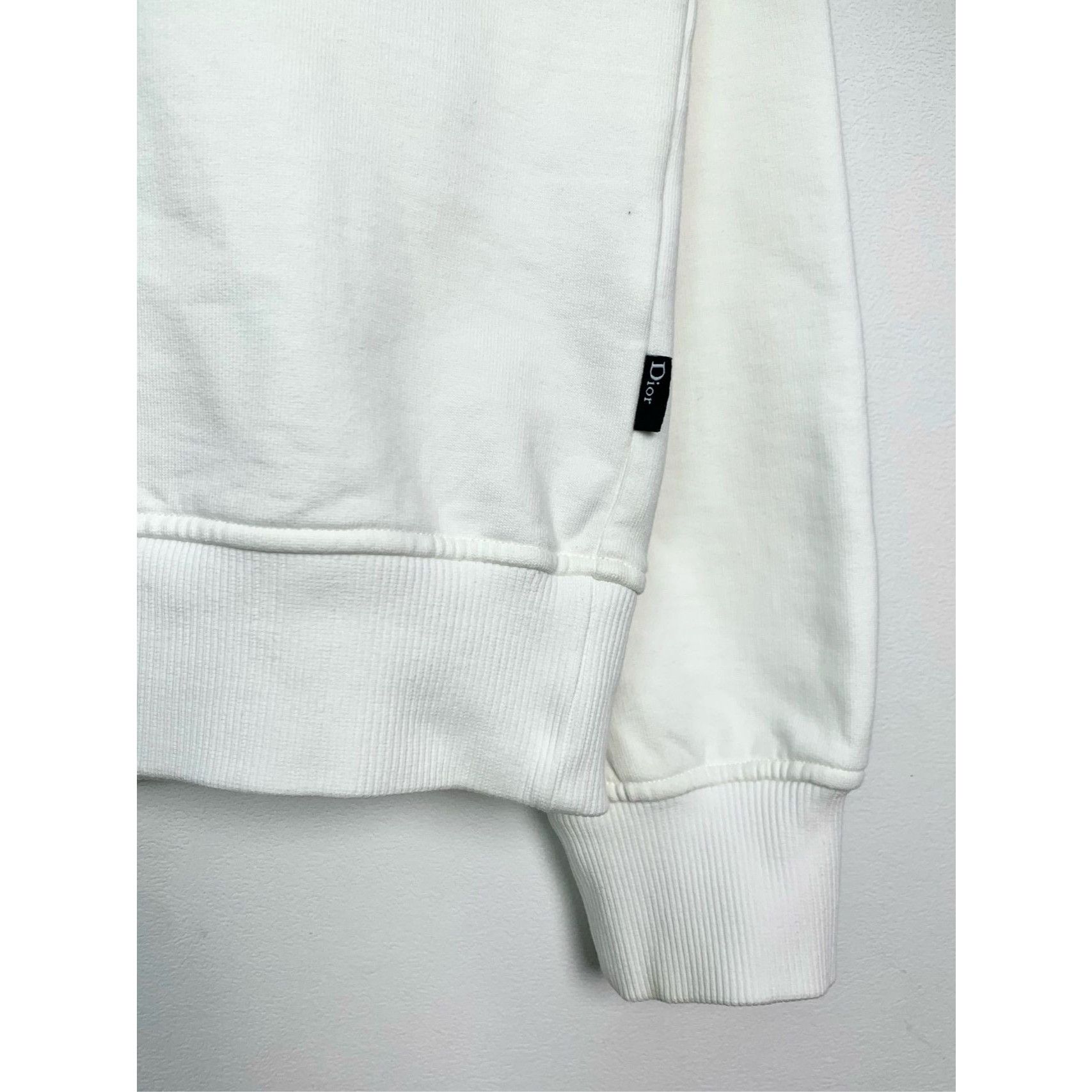Dior Dior White Bee Embroidered Sweatshirt M Size 100% Cotton Lon Size M / US 6-8 / IT 42-44 - 6 Thumbnail