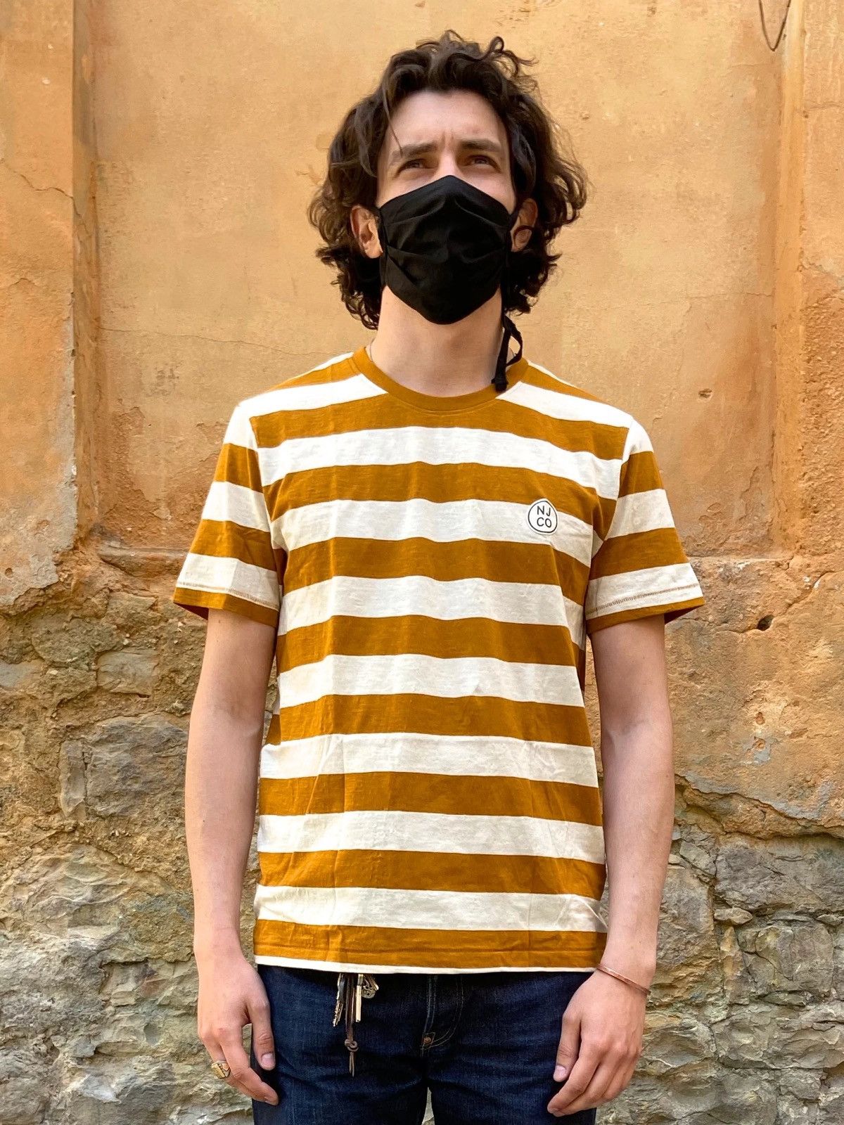 Nudie Jeans Nudie Jeans Roy Stripe Slub Amber Striped Crewneck T-Shirt Size US XL / EU 56 / 4 - 3 Thumbnail
