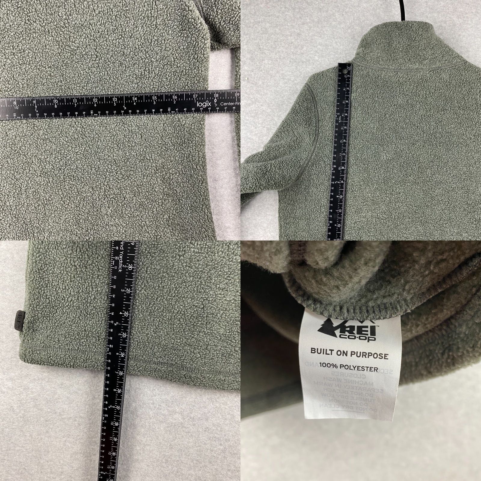 Vintage REI Sweater Mens Small S Gray Full Zip Long Sleeve Piled Warmth Comfort Outdoor Size US S / EU 44-46 / 1 - 8 Thumbnail