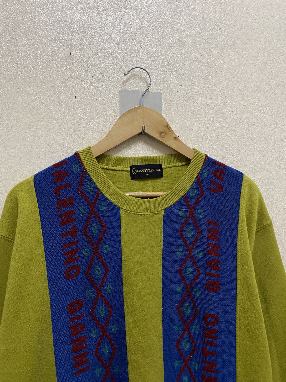 Vintage Vtg Gianni Valentino Sweatshirt Size US L / EU 52-54 / 3 - 2 Thumbnail