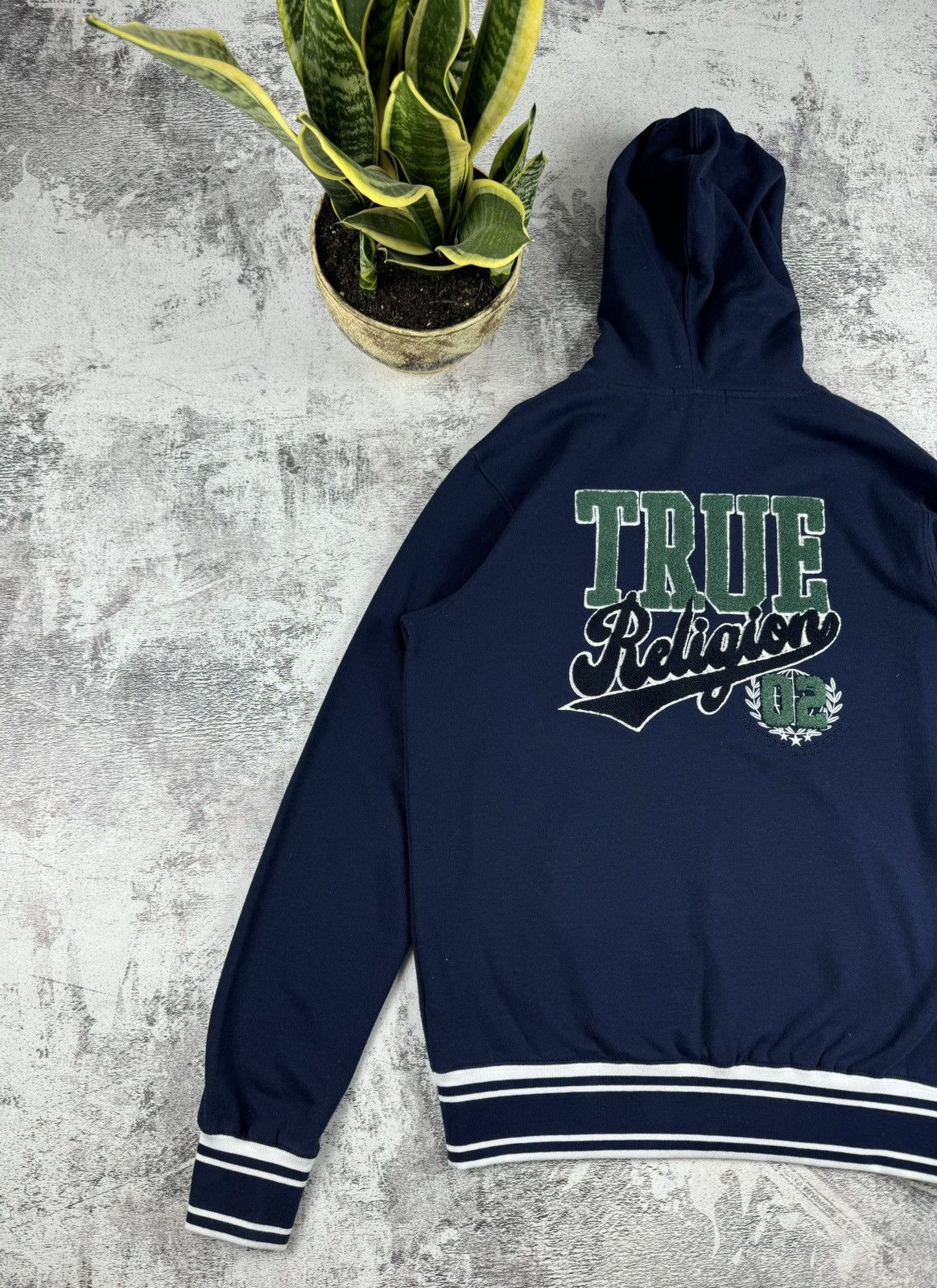 True Religion True Religion Chief Keeg Rap Mohair Logo Hoodie Sweatshirt Size US L / EU 52-54 / 3 - 3 Thumbnail
