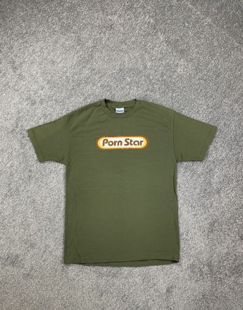 Other Vintage Green Pornstar graphic print t shirt Size US L / EU 52-54 / 3 - 3 Thumbnail