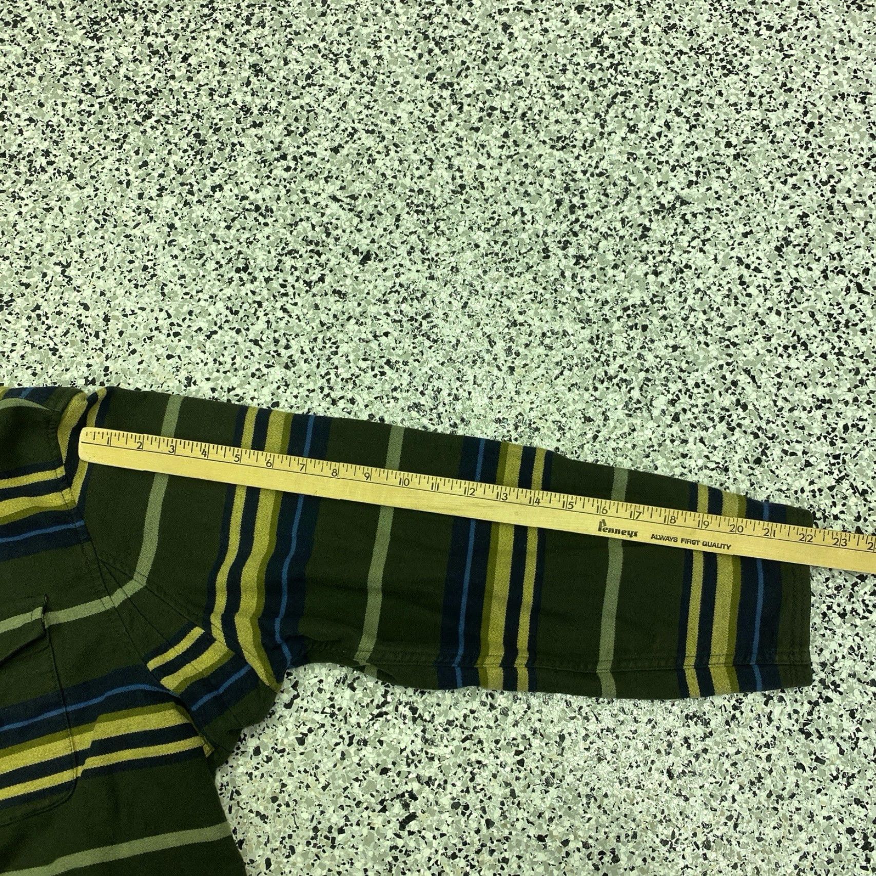 CO Duluth Trading Co Shirt Jacket Womens 2XL Green Flannel Shacket Yellow Pockets Size XXL / US 16-18 / IT 52-54 - 5 Thumbnail