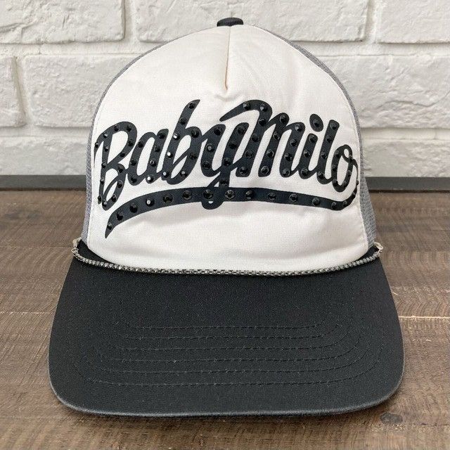 Bape × Swarovski Swarovski × BAPE Baby Milo logo trucker hat cap APE NIGO Size ONE SIZE - 1 Thumbnail