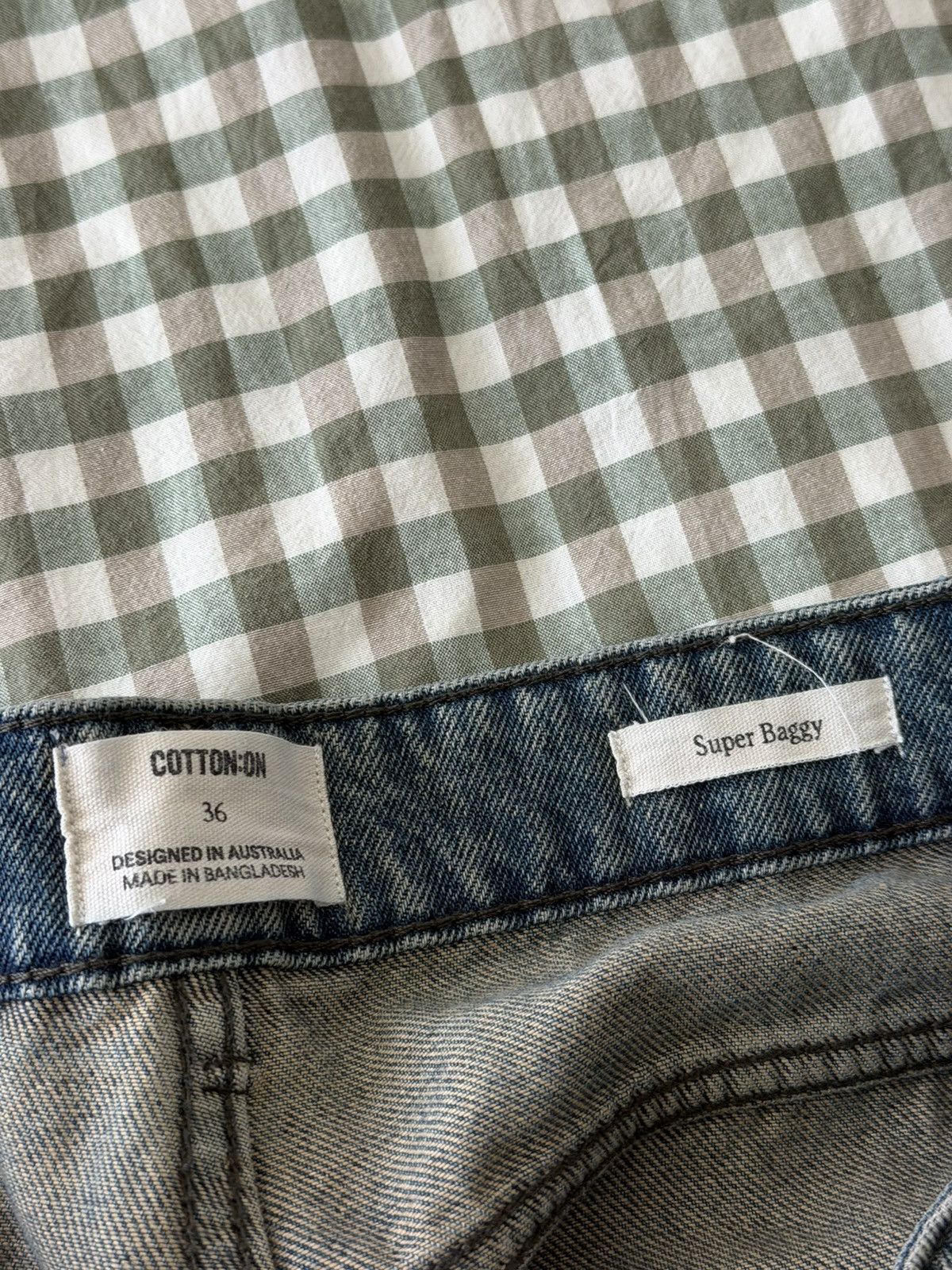 Cotton On COTTON ON Mens Super Baggy Jeans Size US 36 / EU 52 - 3 Thumbnail
