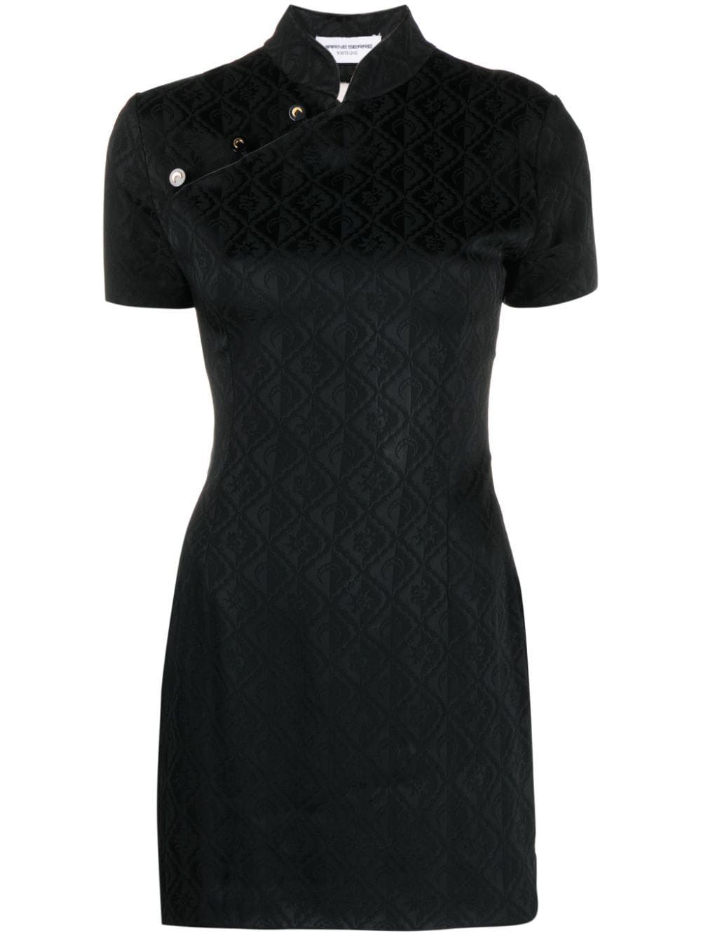 Marine Serre JACQUARD VISCOSE SHORT DRESS Size S / US 4 / IT 40 - 1 Thumbnail