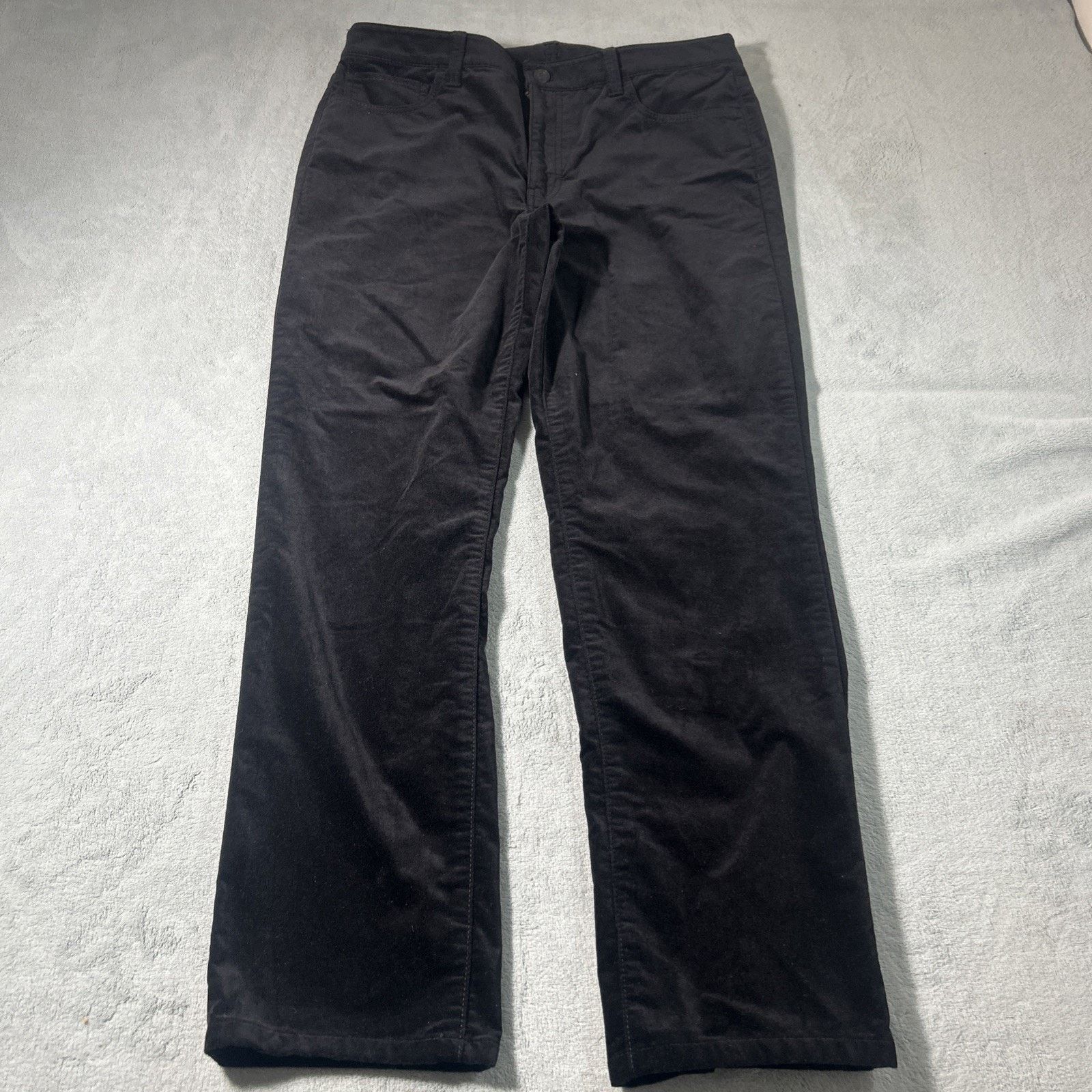 Talbots Velveteen Corduroy Straight Pants Women 10 34x28 Velour Soft Size 32" / US 10 / IT 46 - 7 Thumbnail