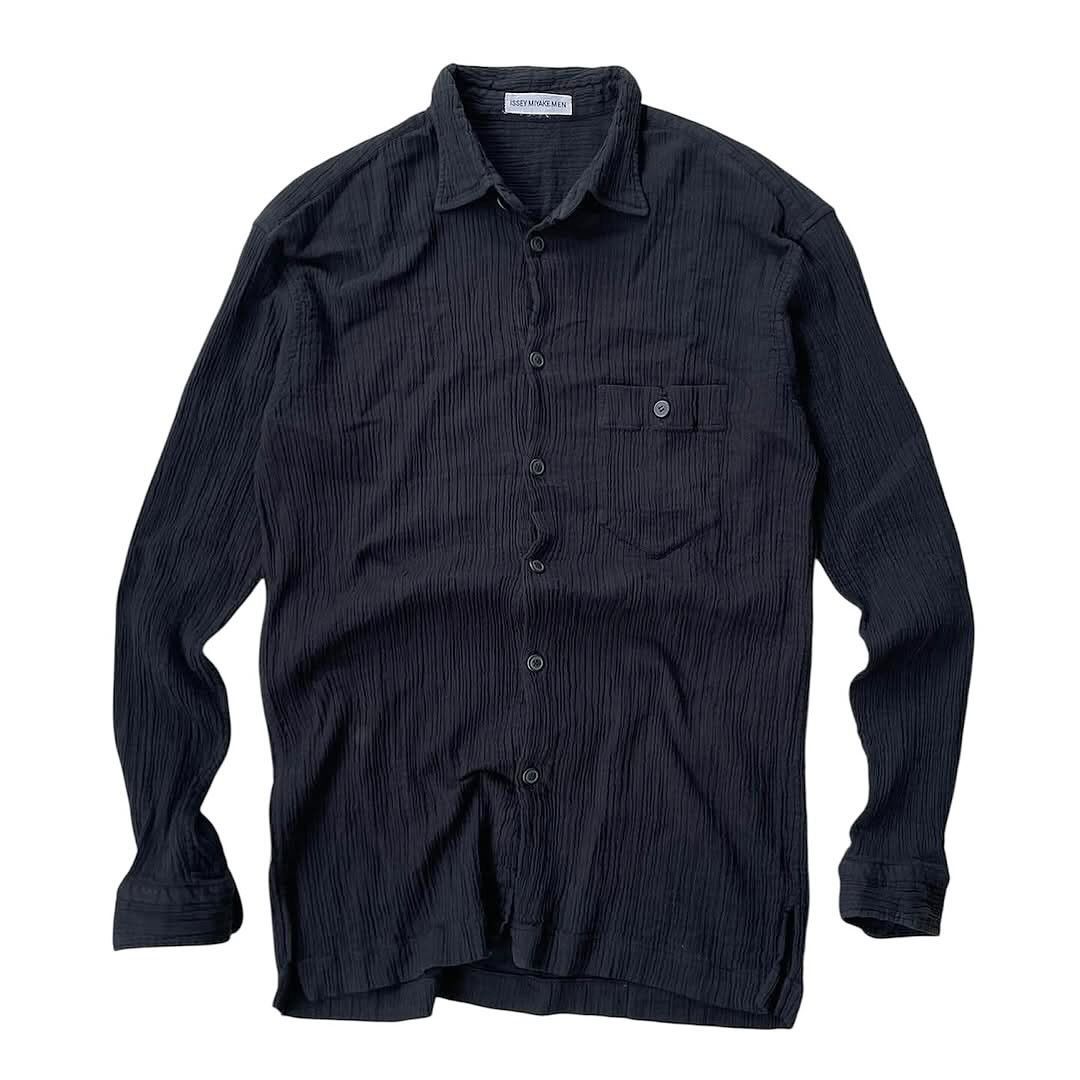 Issey Miyake Archive Vintage ISSEY MIYAKE MAN Pleated Shirt Button Up Size US L / EU 52-54 / 3 - 3 Thumbnail