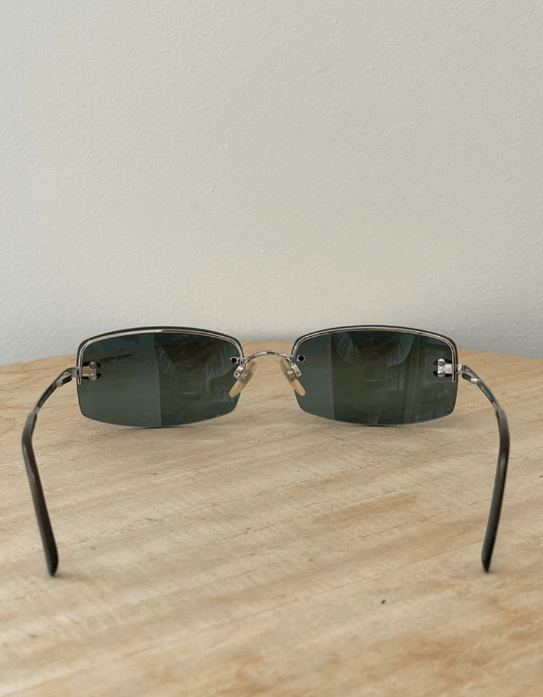 Chanel Chanel Sunglasses 4093-B CC Rhinestone Rimless 4017 Vintage Size ONE SIZE - 3 Thumbnail