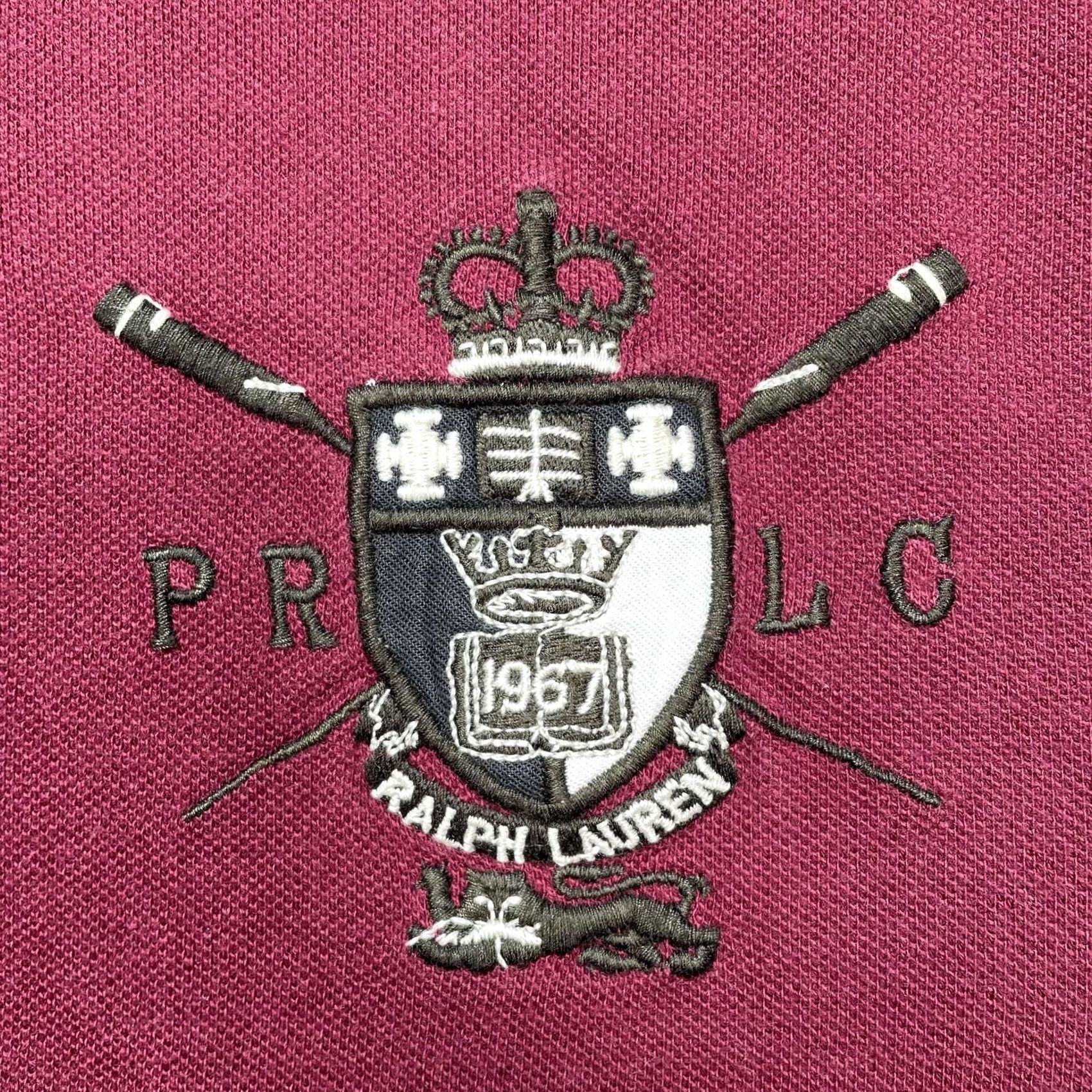 Polo Ralph Lauren Polo Ralph Lauren Polo Shirt Mens M Burgundy Colorblock Custom Slim Fit Size US M / EU 48-50 / 2 - 2 Thumbnail
