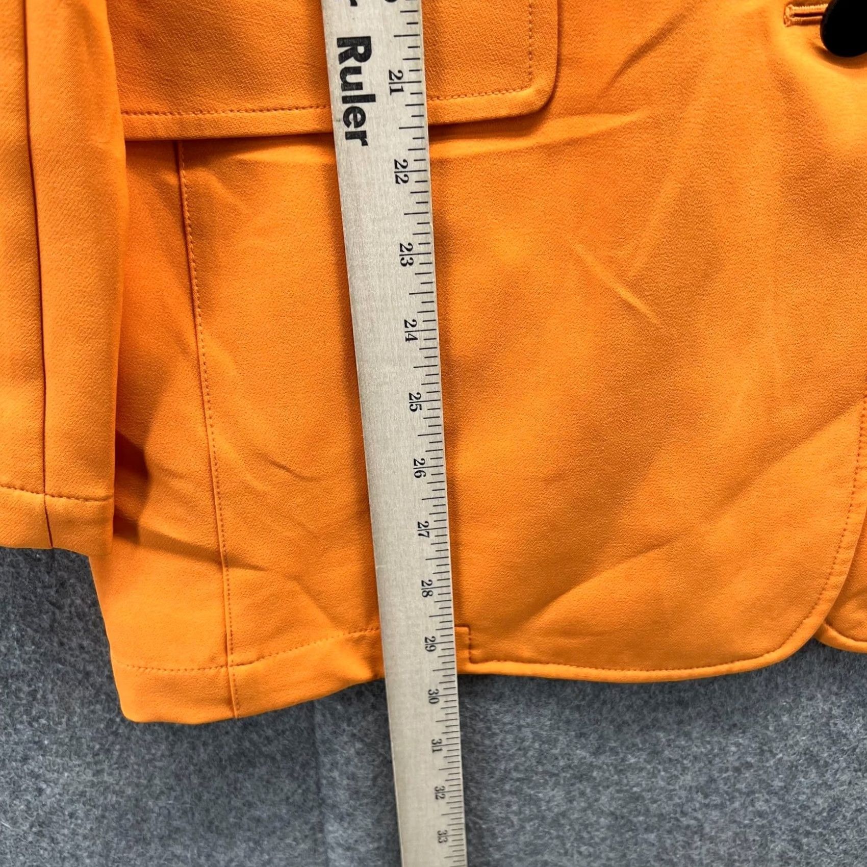 Karl Lagerfeld Karl Lagerfeld Womens Blazer Orange Sport Coat Long Sleeve Jacket Size M / US 6-8 / IT 42-44 - 4 Thumbnail