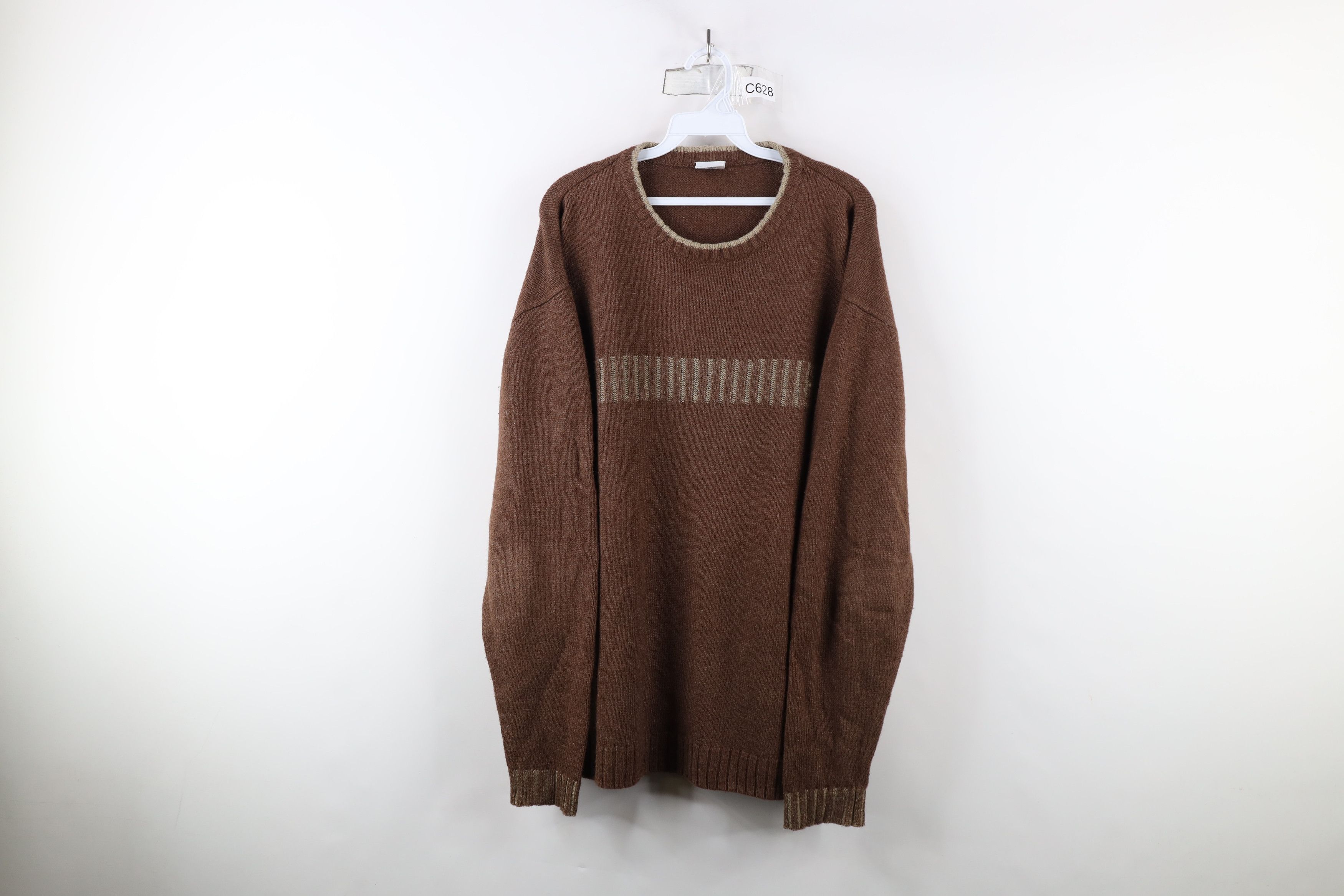Columbia × Vintage Vintage 90s Y2K Columbia Wool Blend Ribbed Knit Sweater Size US L / EU 52-54 / 3 - 1 Thumbnail