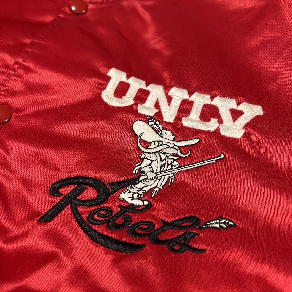 Other VTG 90s 80s UNLV Rebels Satin Jacket Starter XL Made in USA Size US XL / EU 56 / 4 - 4 Thumbnail