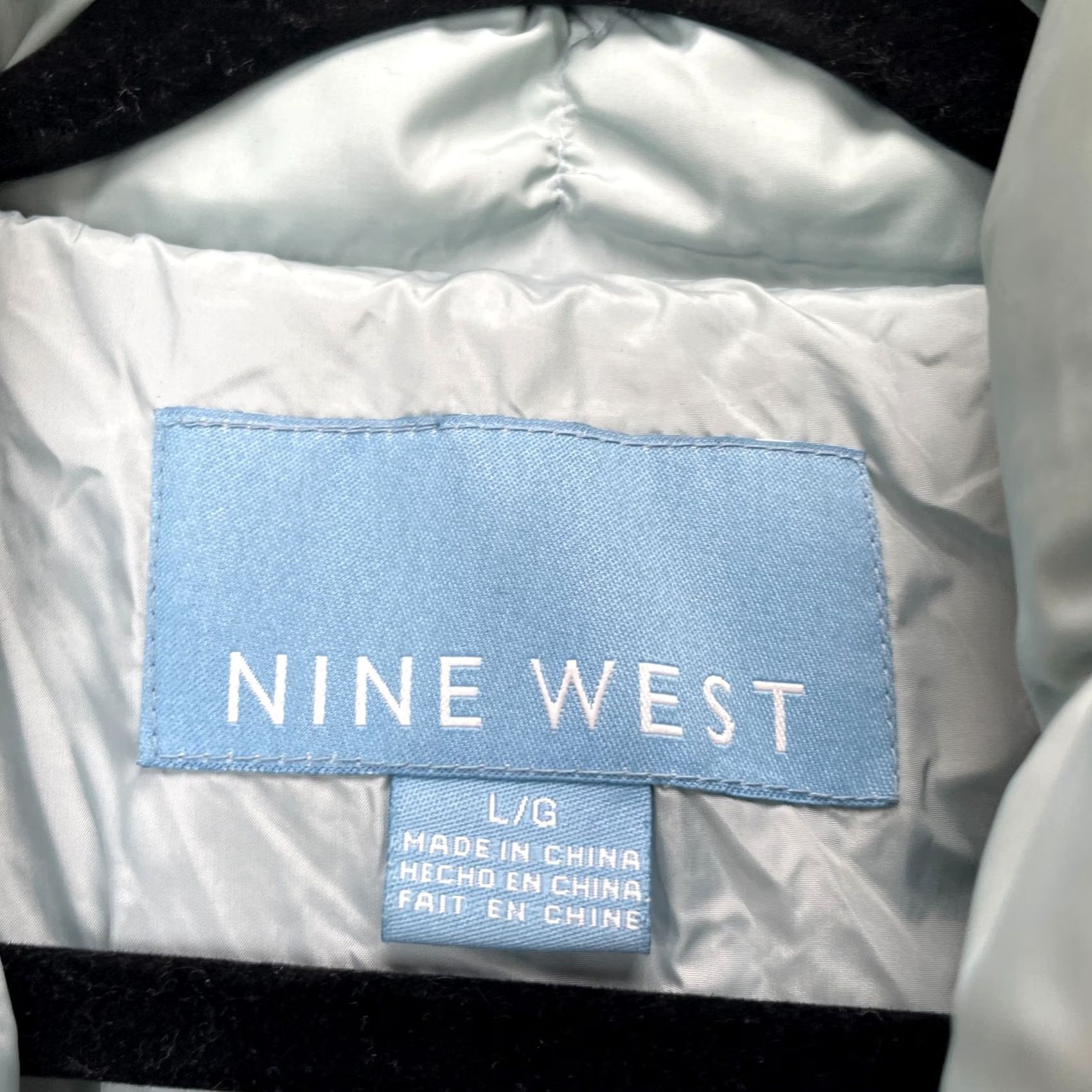 Nine West VINTAGE Nine West Jacket Womens Large Blue Puffer Coat Down Insulated Full Zip Quilted Size L / US 10 / IT 46 - 3 Thumbnail