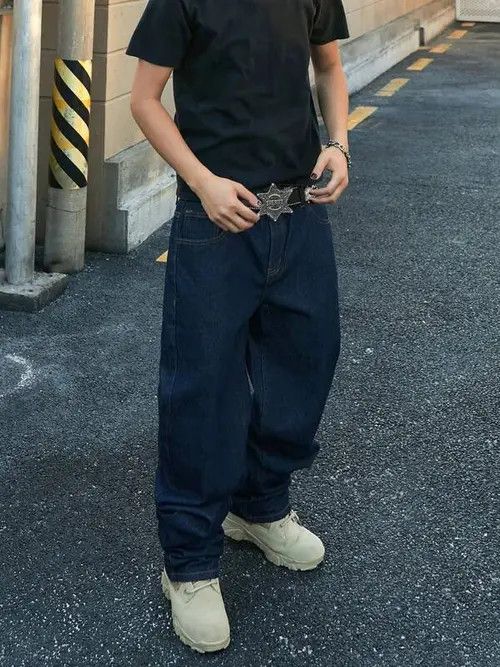 Japanese Brand × Vintage Washed Skate Baggy Denim Jeans Loose Fit Size US 32 / EU 48 - 1 Thumbnail