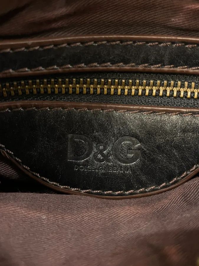 Dolce & Gabbana 2000s Dolce & Gabbana Cargo Black Leather Shoulder Bag Size ONE SIZE - 9 Thumbnail
