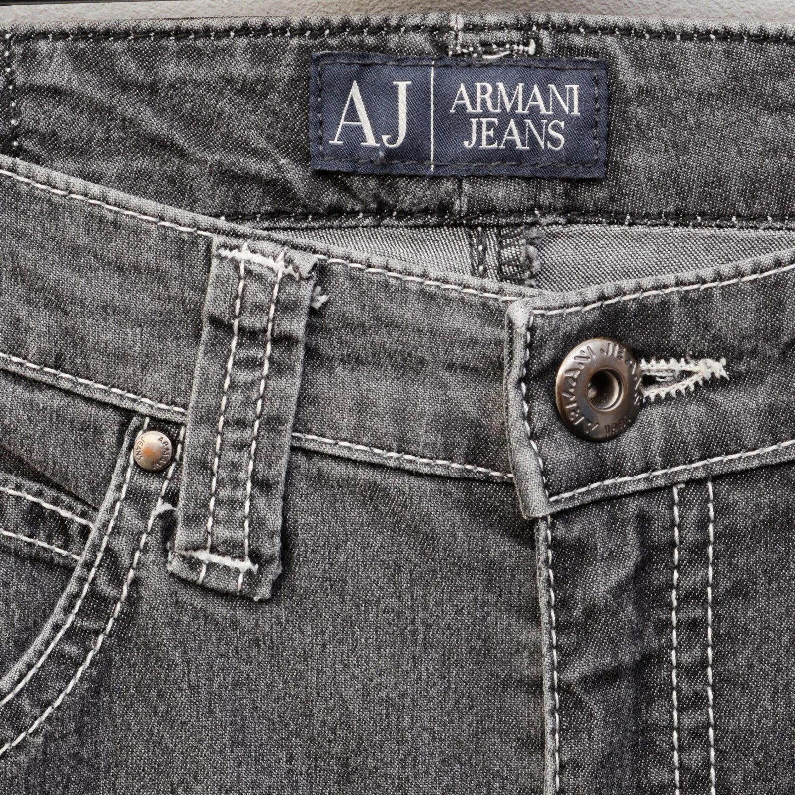 Armani Jeans Straight Women's Jeans Size 28 Trousers Mid Rise Size 28" / US 6 / IT 42 - 6 Thumbnail