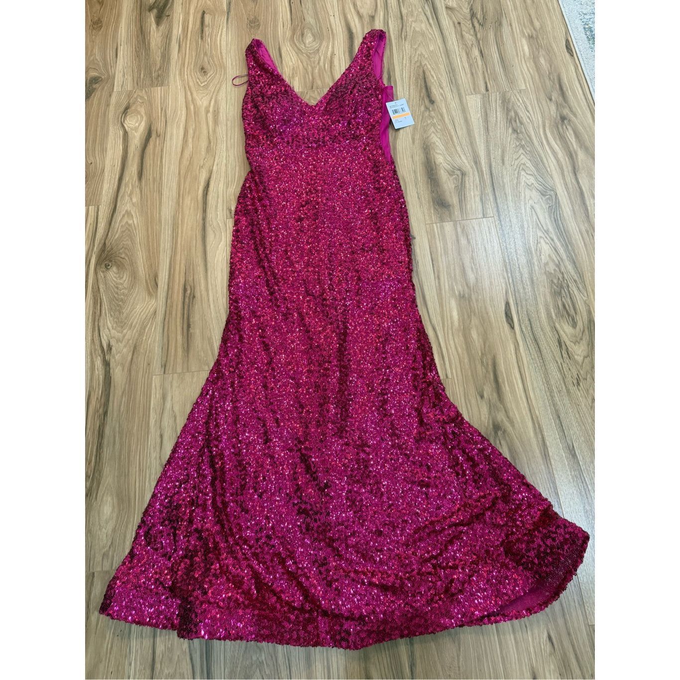 Other Morgan & Co New Chloé Sequined Gown Dress stretch Sz 7 fit s Size M / US 6-8 / IT 42-44 - 13 Thumbnail