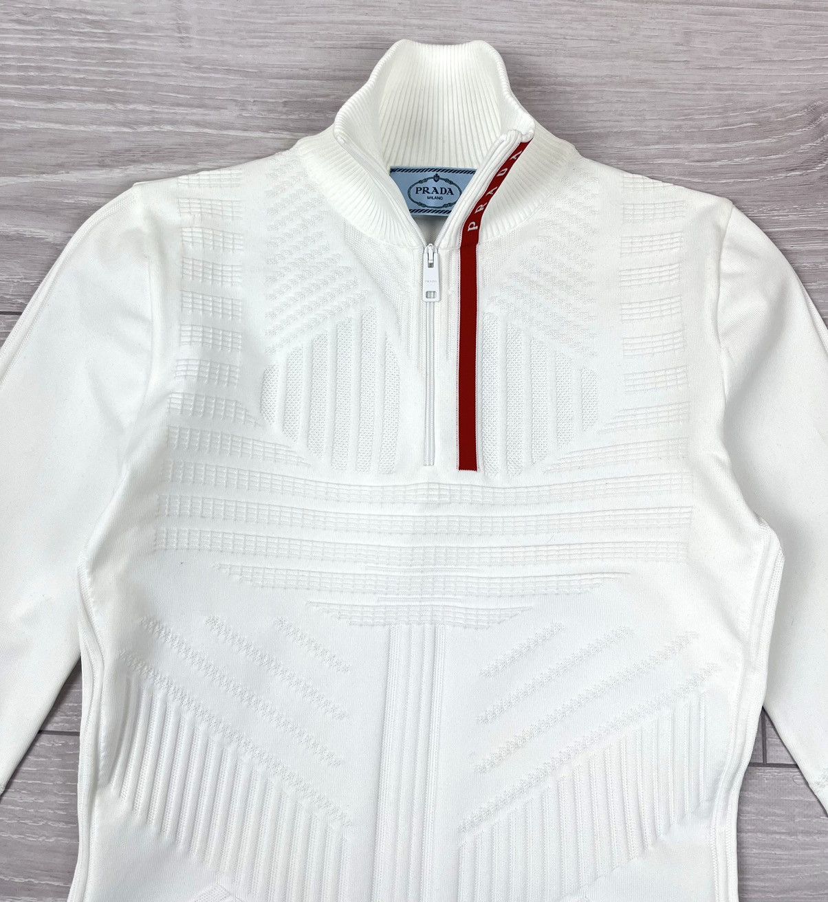 Prada Prada Linea Rossa Tech Ski Zip Top Sweater Size S / US 4 / IT 40 - 6 Thumbnail