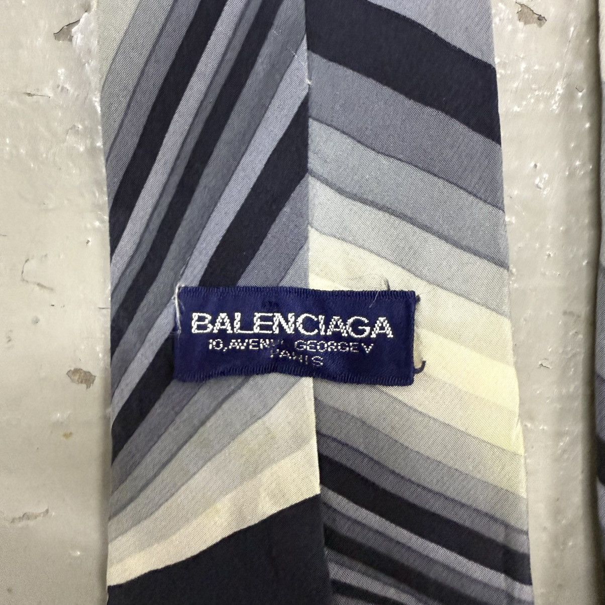 Balenciaga Balenciaga 1970's Era Silk Neck Tie Size ONE SIZE - 5 Thumbnail
