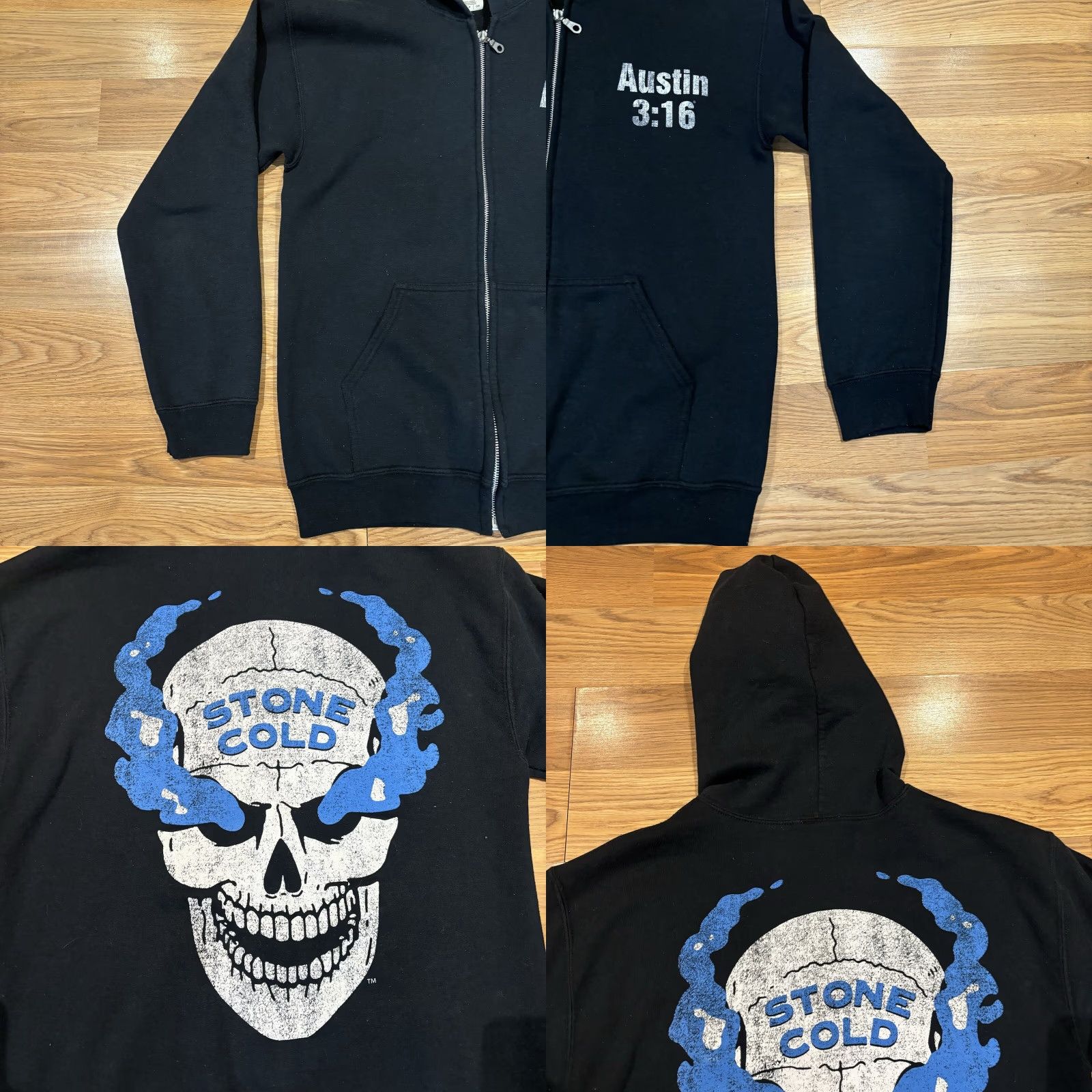 Vintage VINTAGE Stone Cold Steve Austin 3:16 Sweatshirt WWE WWF Wrestling Y2K 90s Small Size US S / EU 44-46 / 1 - 8 Thumbnail