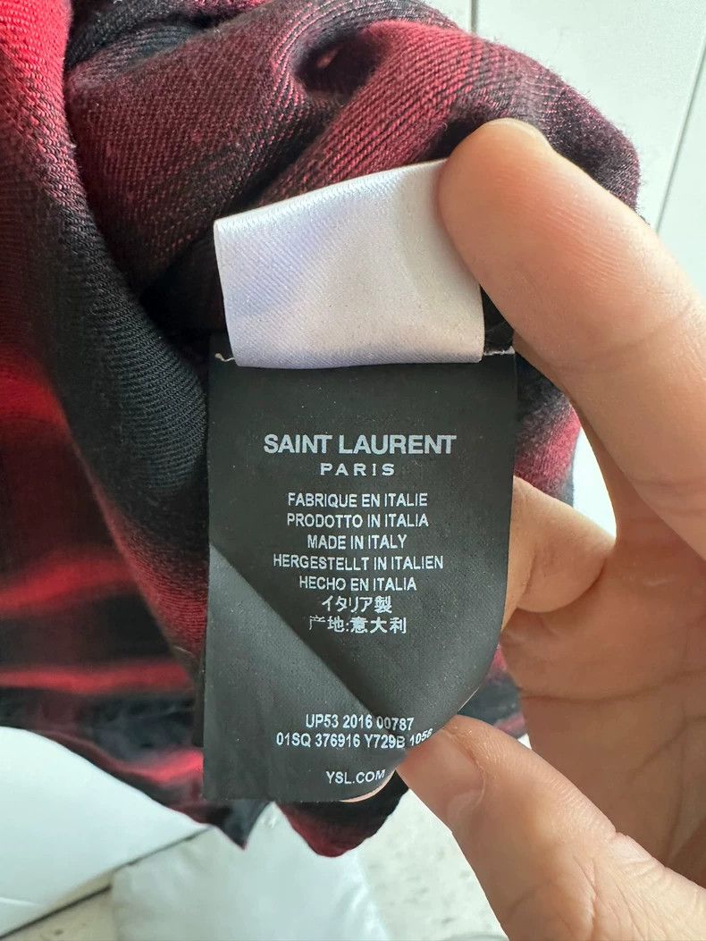 Saint Laurent Paris Saint Laurent Paris Red check shirt 2505-Nextarrow Size US M / EU 48-50 / 2 - 4 Thumbnail