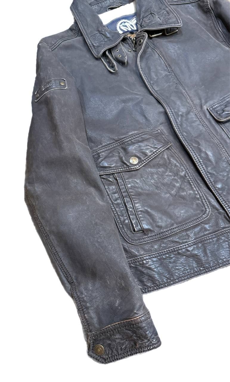 McGregor Vintage McGregor Motorcycle Leather Bomber / Flight Jacket Size US L / EU 52-54 / 3 - 2 Thumbnail