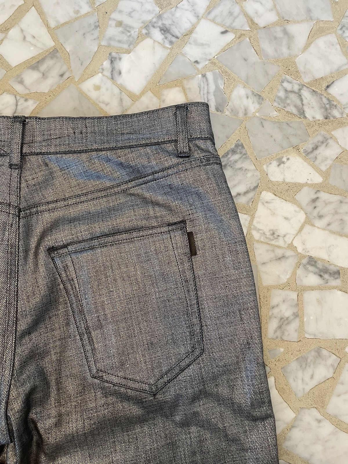 Saint Laurent Paris × Yves Saint Laurent skinny metallic jeans Saint Laurent Size US 30 / EU 46 - 3 Thumbnail