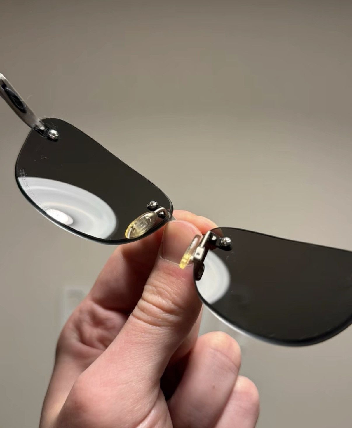 Oakley Oakley Why 8 Metallic Silver Rimless Sports Sunglasses K24 Size ONE SIZE - 4 Thumbnail