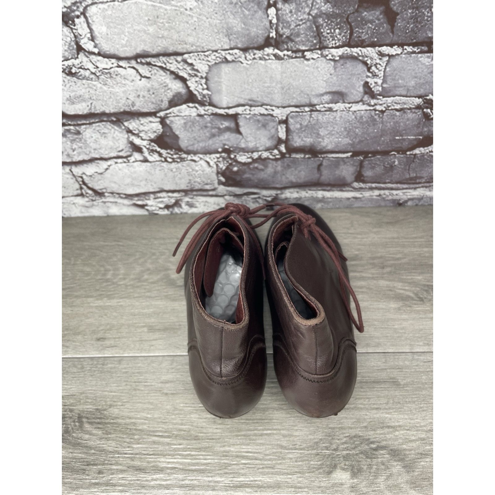 Camper Camper Alicante Brown Leather Lace Up Heel Ankle Boots Women Size US 7.5 / IT 37.5 - 6 Thumbnail