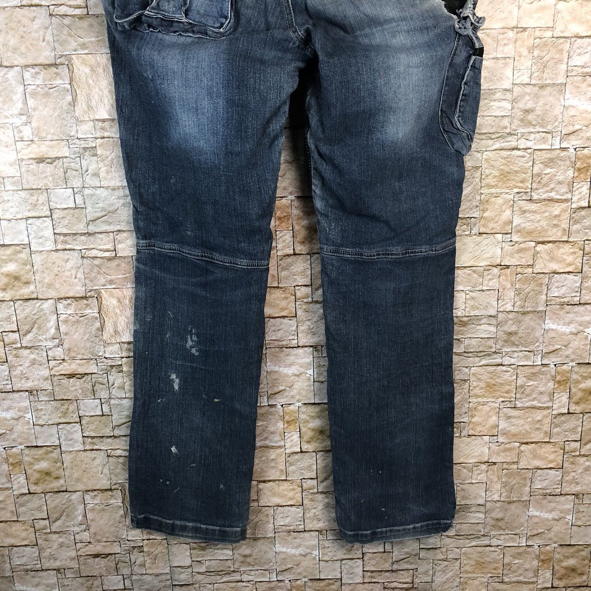 Japanese Brand Tora ripped Denim utility tactical distressed Pants #A959 Size US 33 - 20 Thumbnail