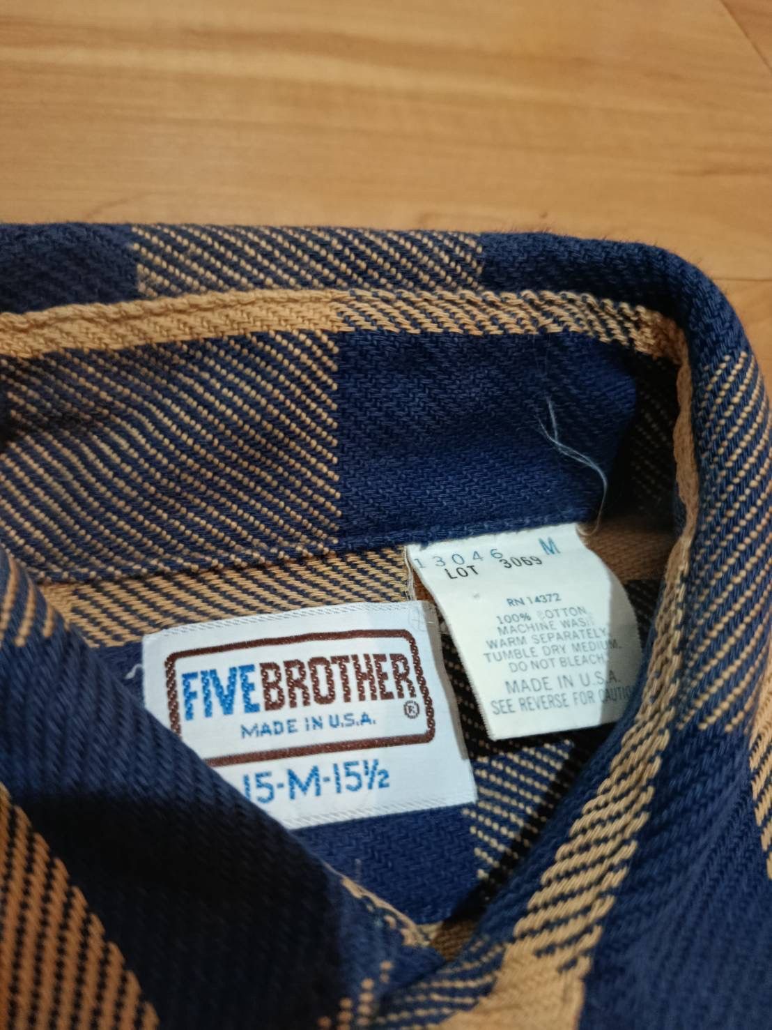 FiveBrother Vintage fivebrother heavy flannel shirt Size US M / EU 48-50 / 2 - 3 Thumbnail