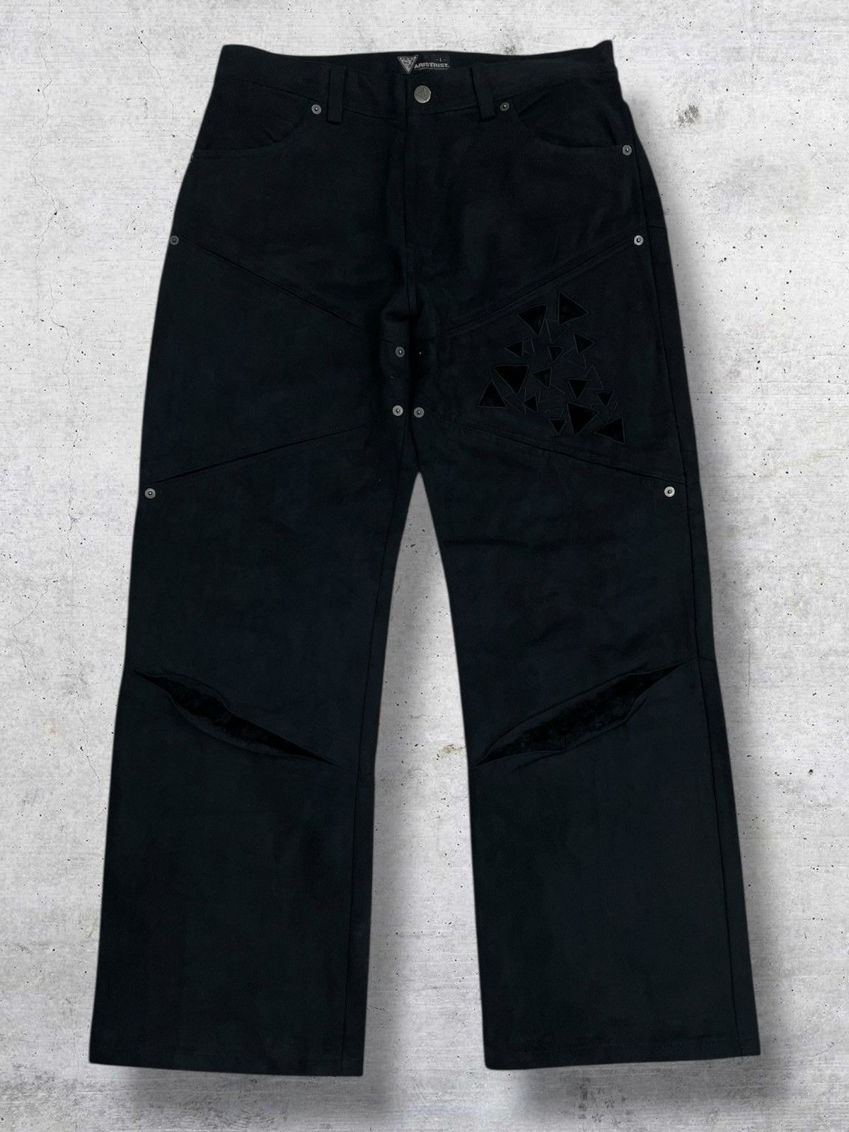 Beauty Beast VINTAGE ARTISTIC 1990S JAPAN DESIGNER SUEDE MATERIAL PANT Size US 31 - 1 Thumbnail