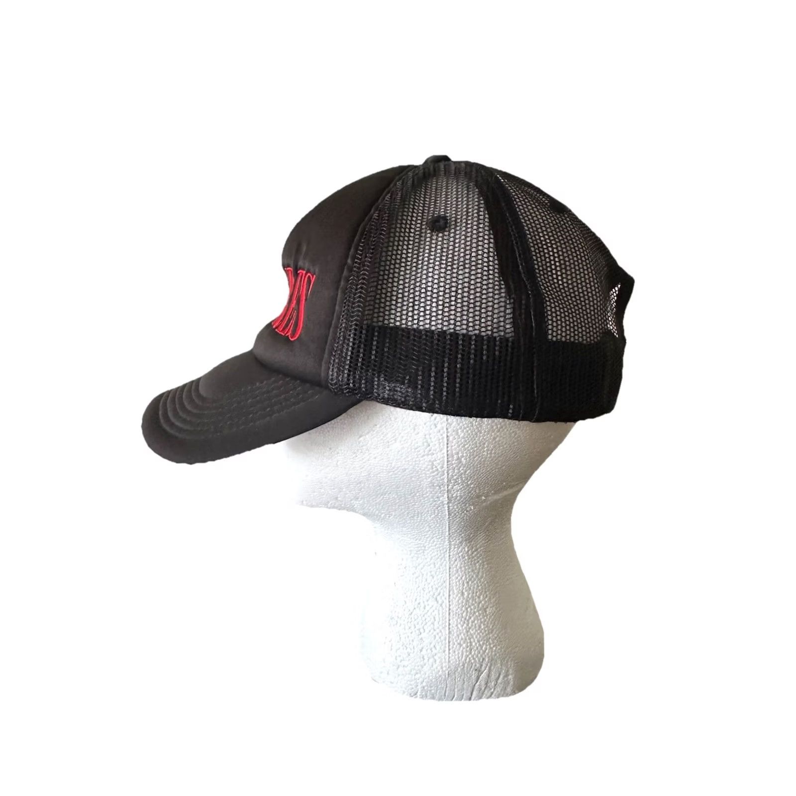 Pleasures Pleasures Hat Mens One Size Black Lithium Trucker Cap Sold Our Everywhere Red Embroidery Size ONE SIZE - 3 Thumbnail