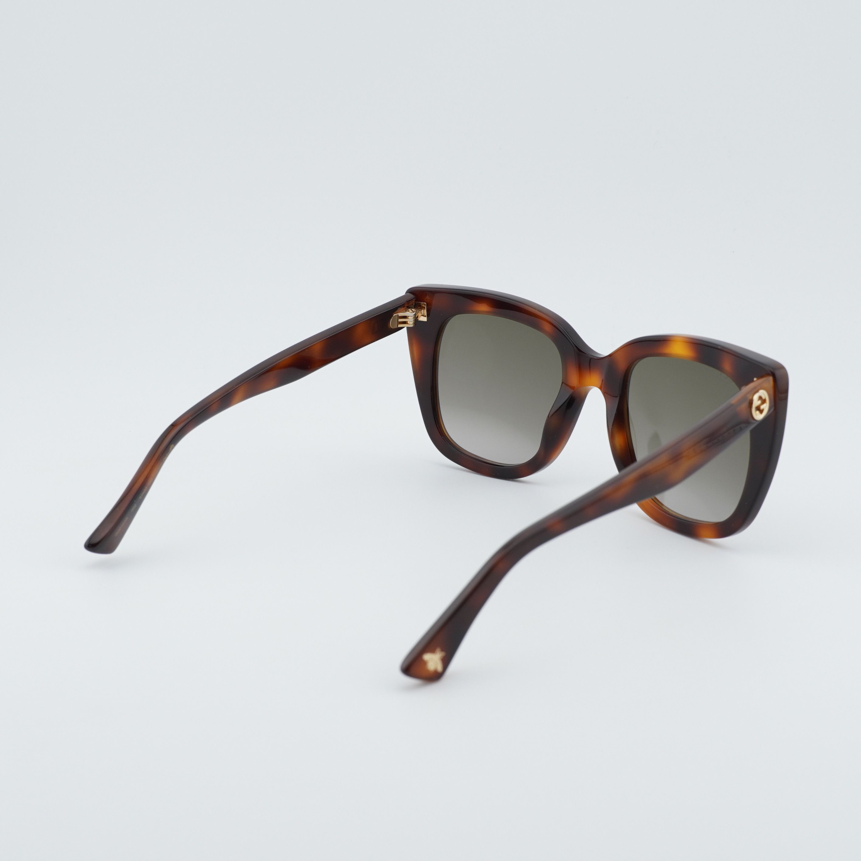 Gucci Gucci GG0163S 002 Women Sunglasses Havana Square Frame Size ONE SIZE - 9 Thumbnail