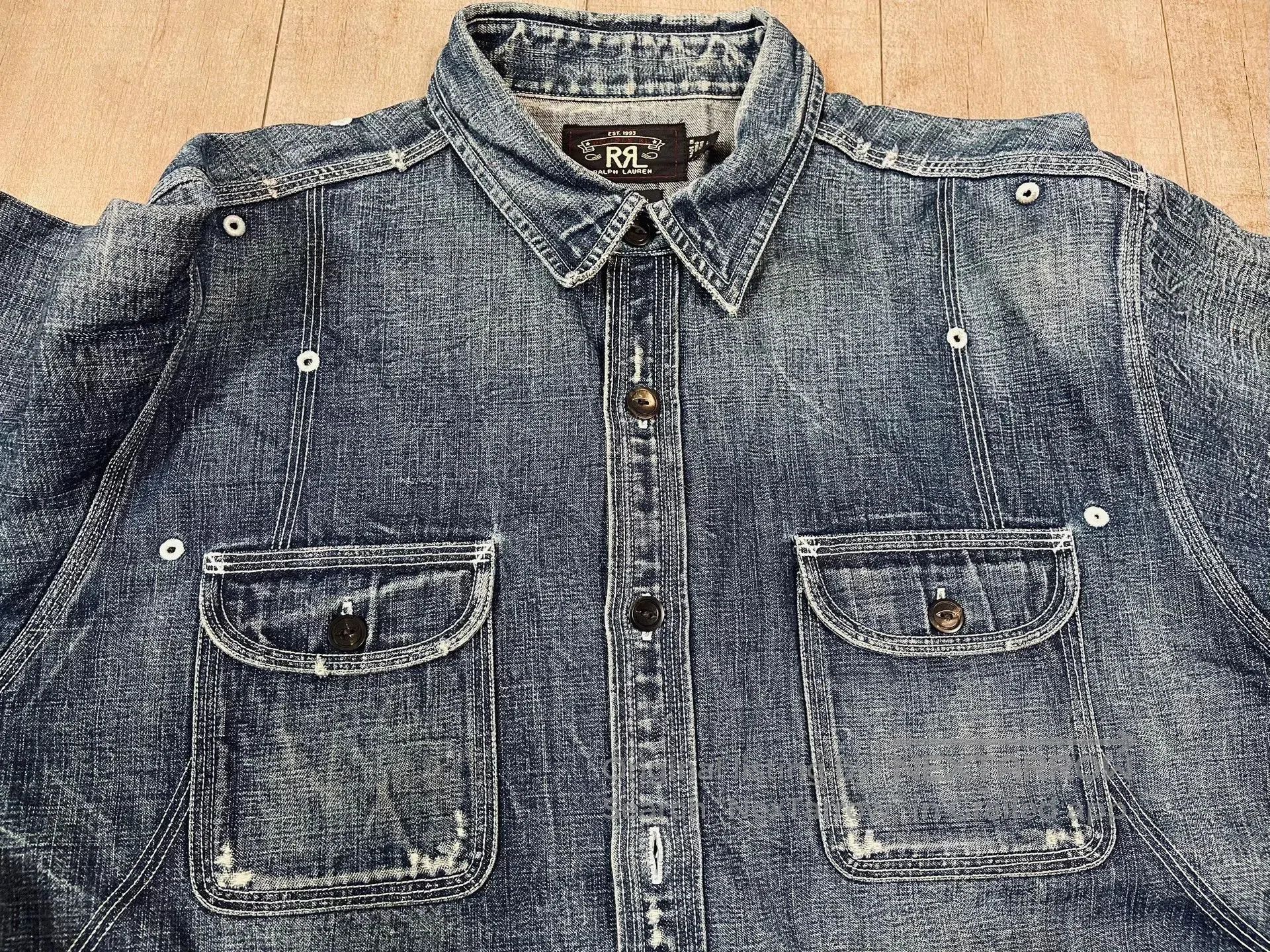RRL Ralph Lauren RRL Indigo Work Shirt Jacket. Size US L / EU 52-54 / 3 - 6 Thumbnail