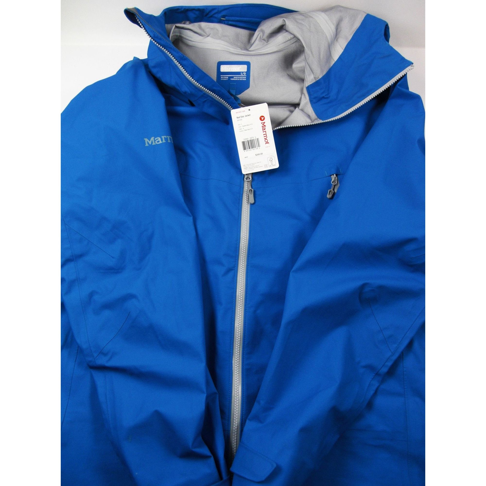 Other Marmot Red Star Rain Jacket Blue Size L adjustable hood NWT Size US L / EU 52-54 / 3 - 3 Thumbnail